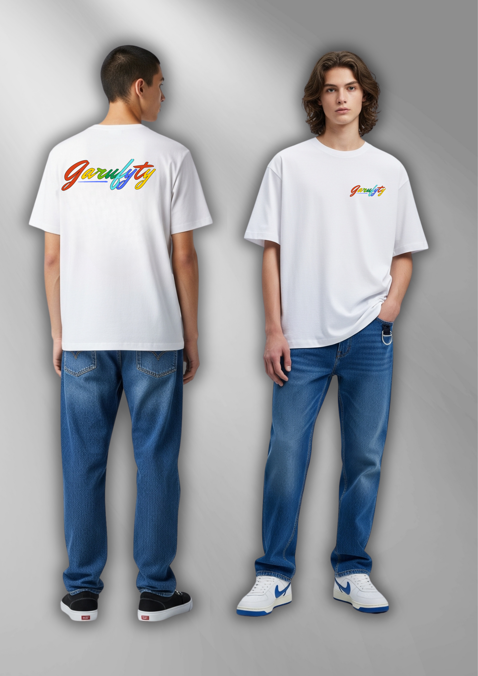Camiseta manga corta Unisex Basic Arcoiris