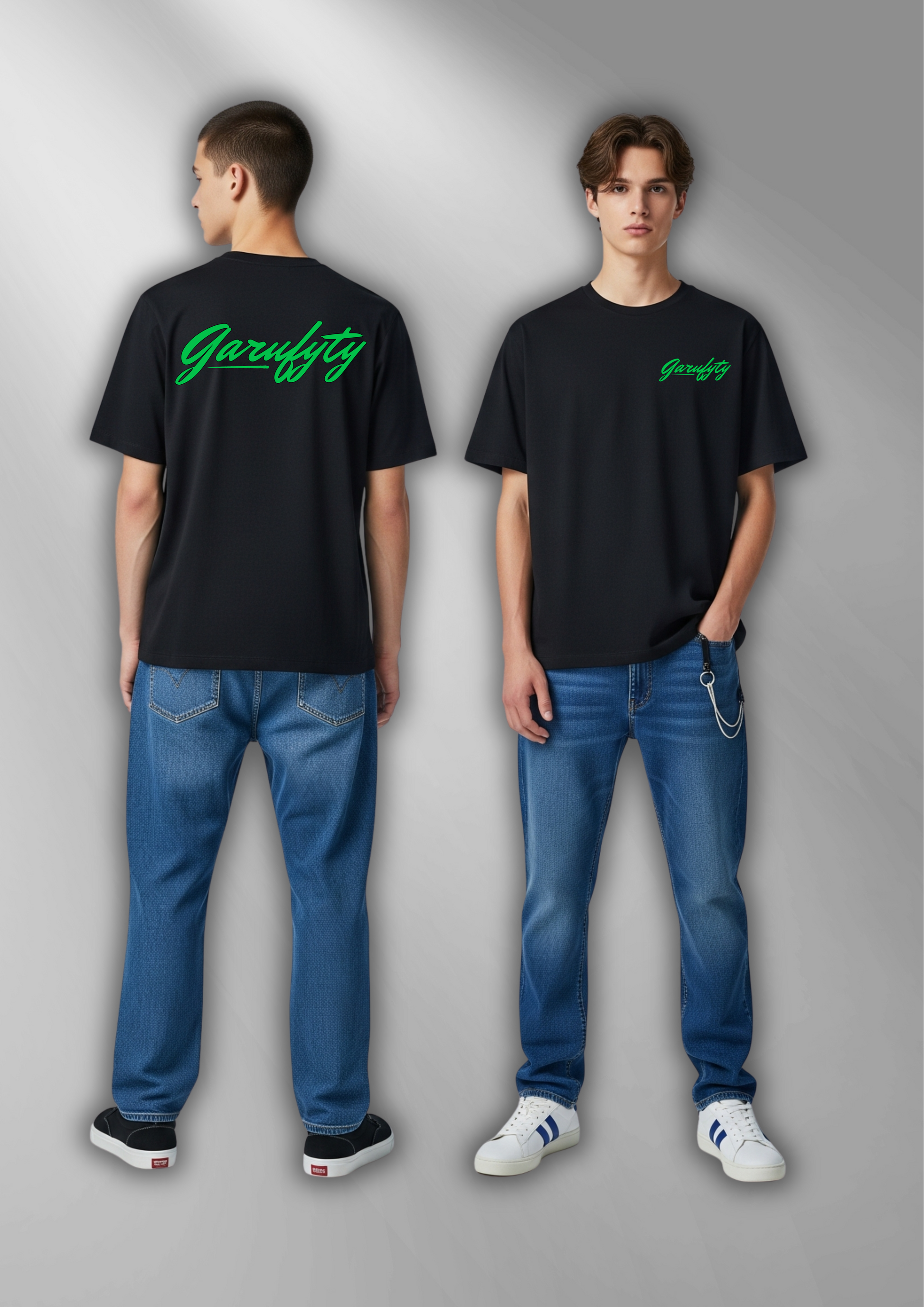 Camiseta manga corta Unisex Basic Logo Verde