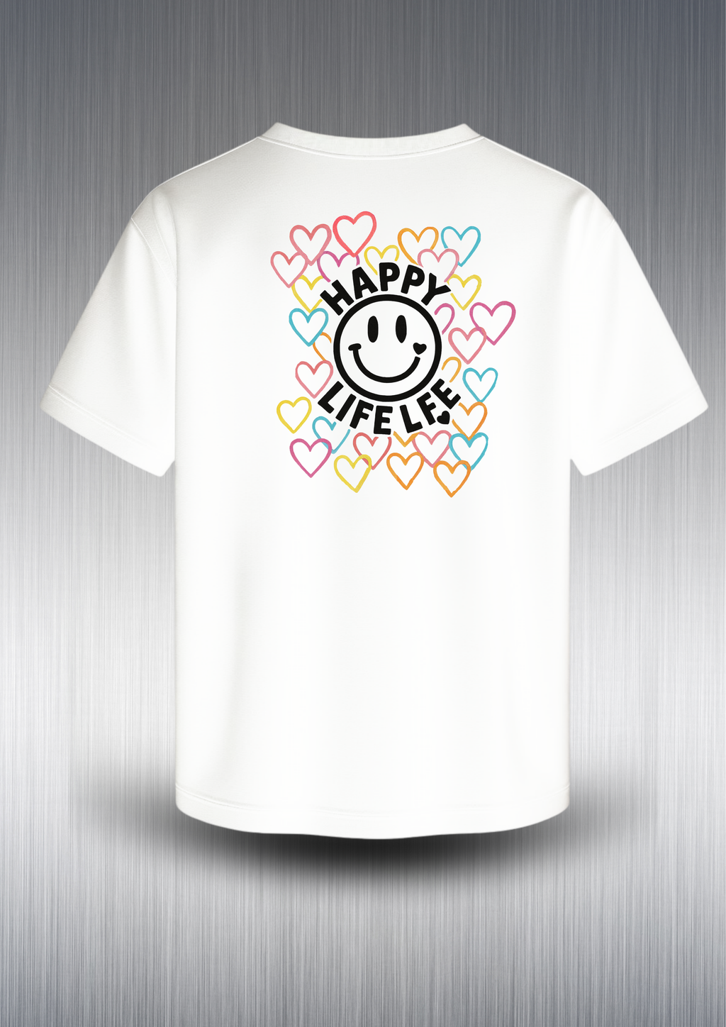 Camiseta Unisex Happy Live Garufyty – Streetwear con energía positiva