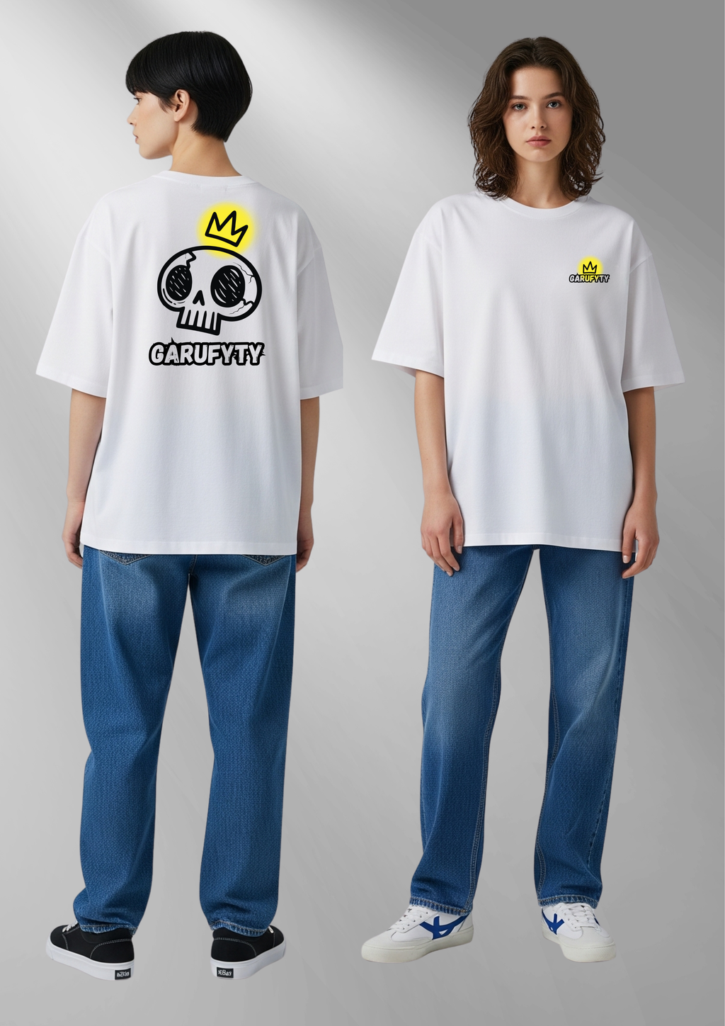 Camiseta Unisex Skull Queen Garufyty – Streetwear urbano con calavera