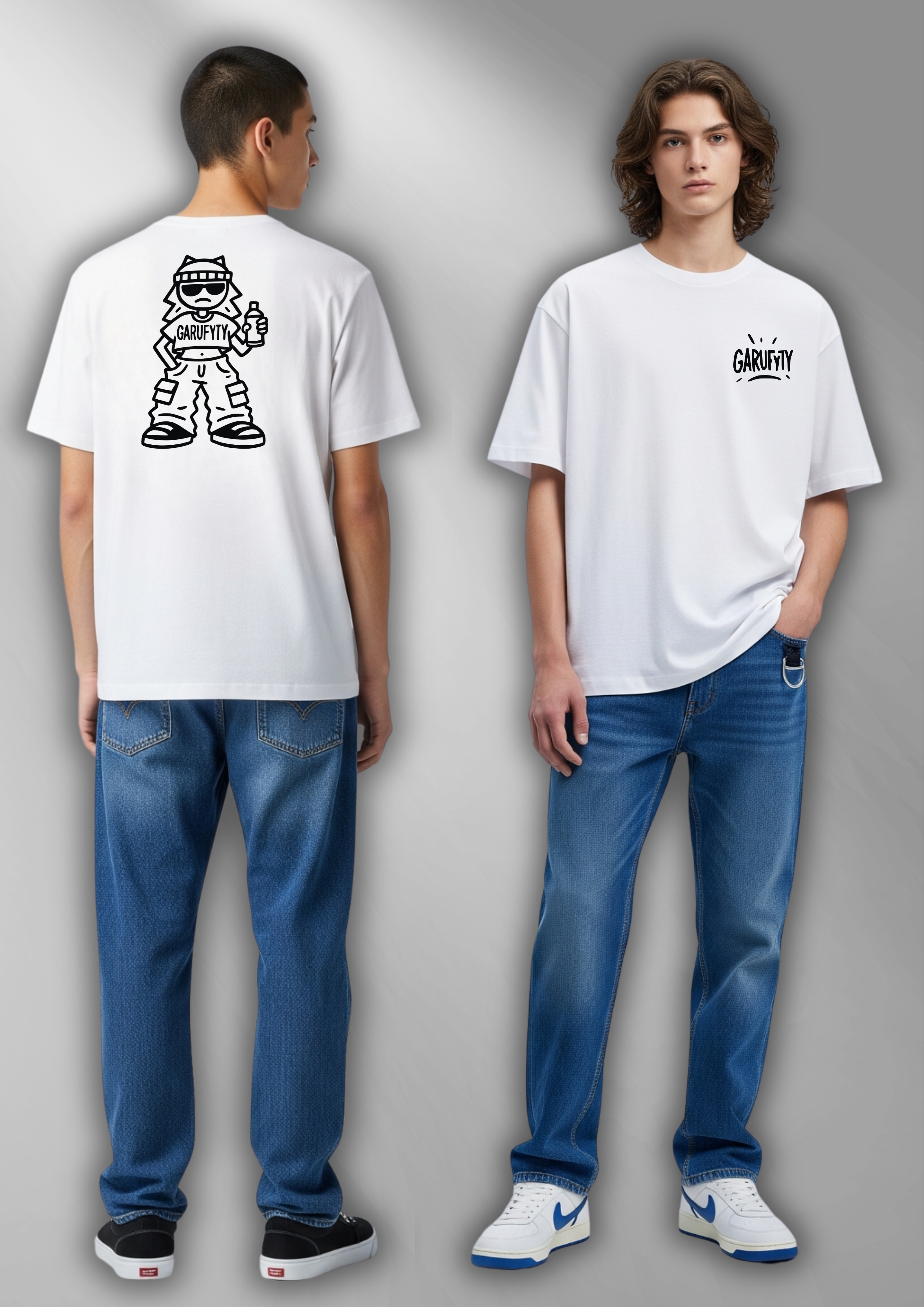 Camiseta  Unisex Monigota Garufyty – Streetwear urbano con actitud rebelde