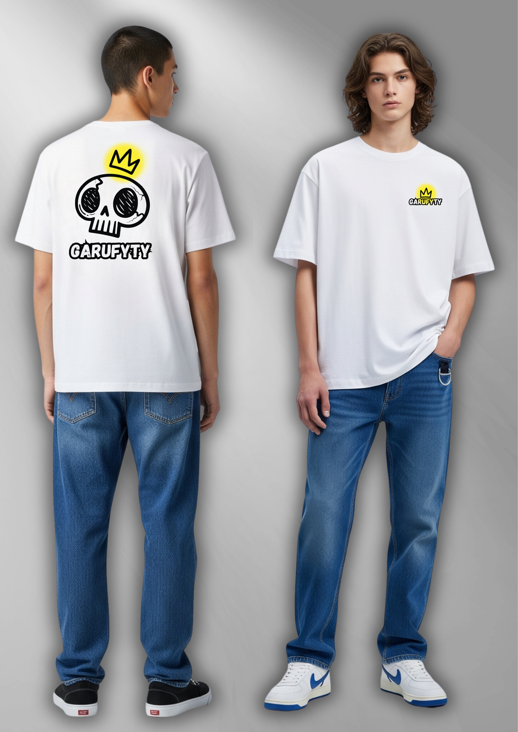 Camiseta Unisex Skull Queen Garufyty – Streetwear urbano con calavera