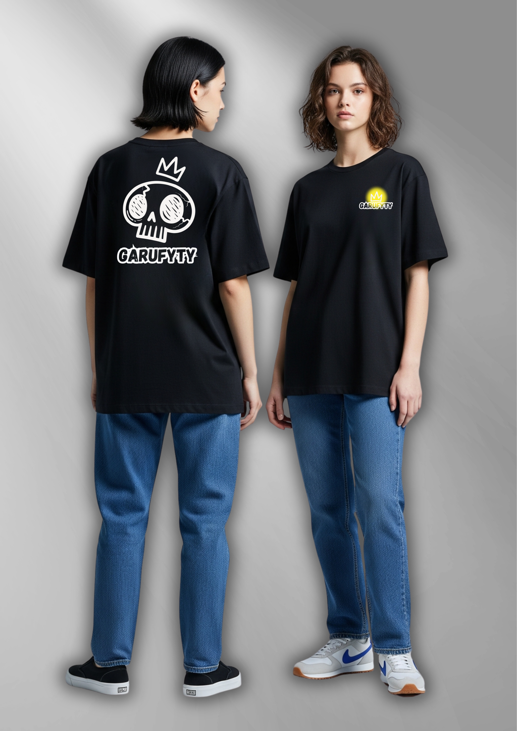 Camiseta Unisex Skull Queen Garufyty – Streetwear urbano con calavera