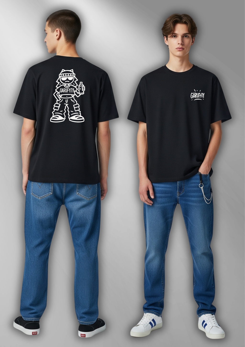 Camiseta  Unisex Monigota Garufyty – Streetwear urbano con actitud rebelde