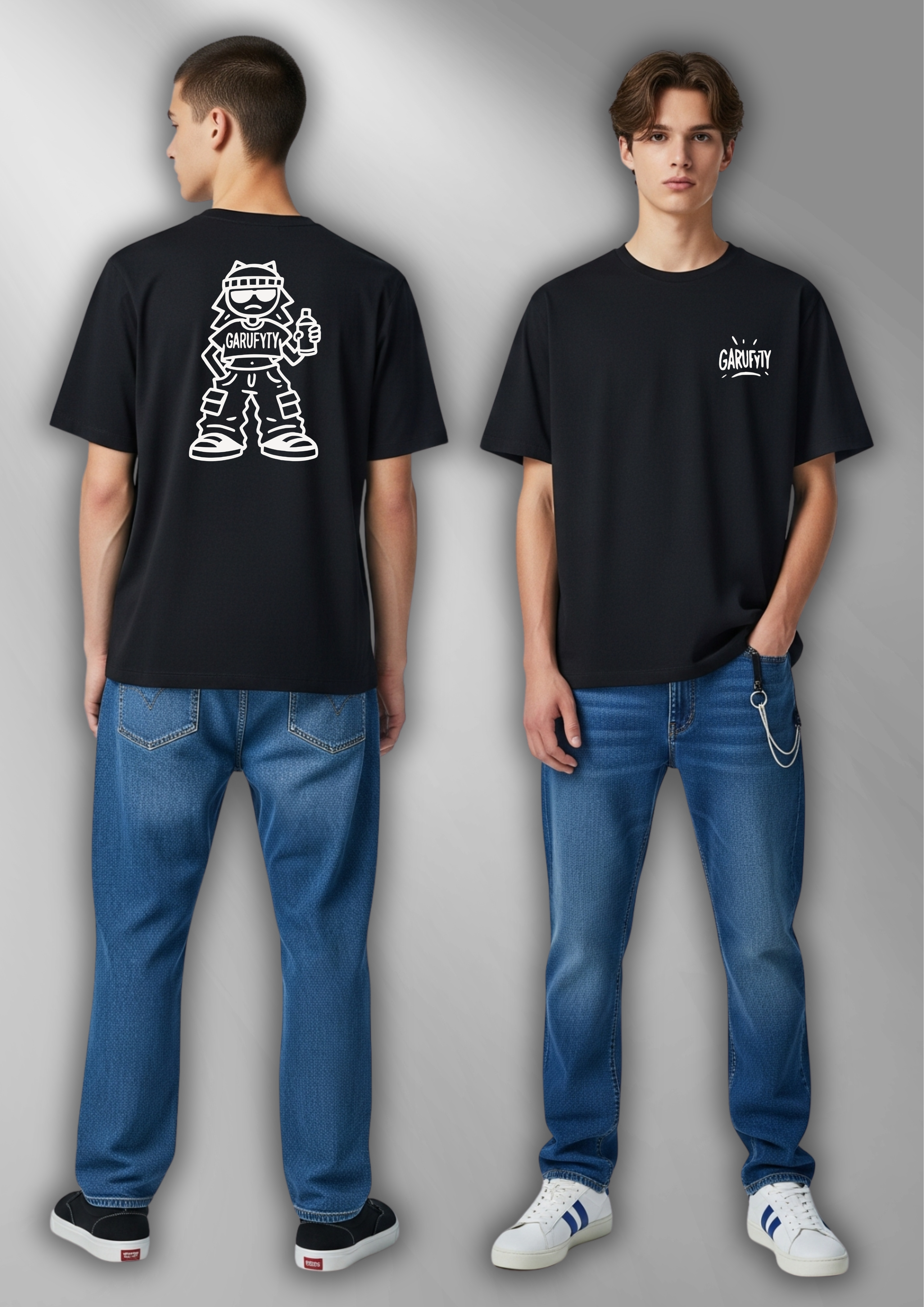 Camiseta  Unisex Monigota Garufyty – Streetwear urbano con actitud rebelde