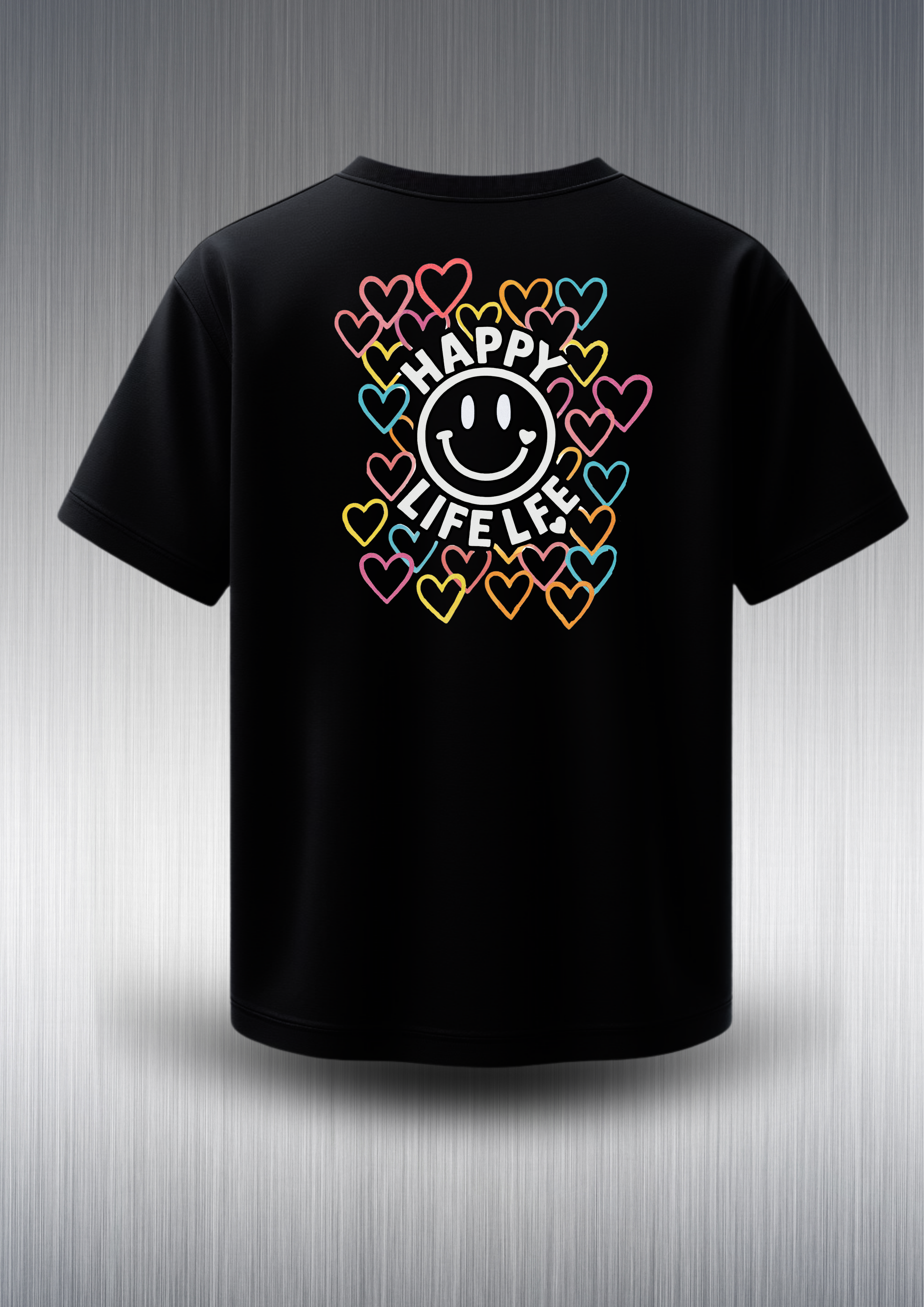 Camiseta Unisex Happy Live Garufyty – Streetwear con energía positiva