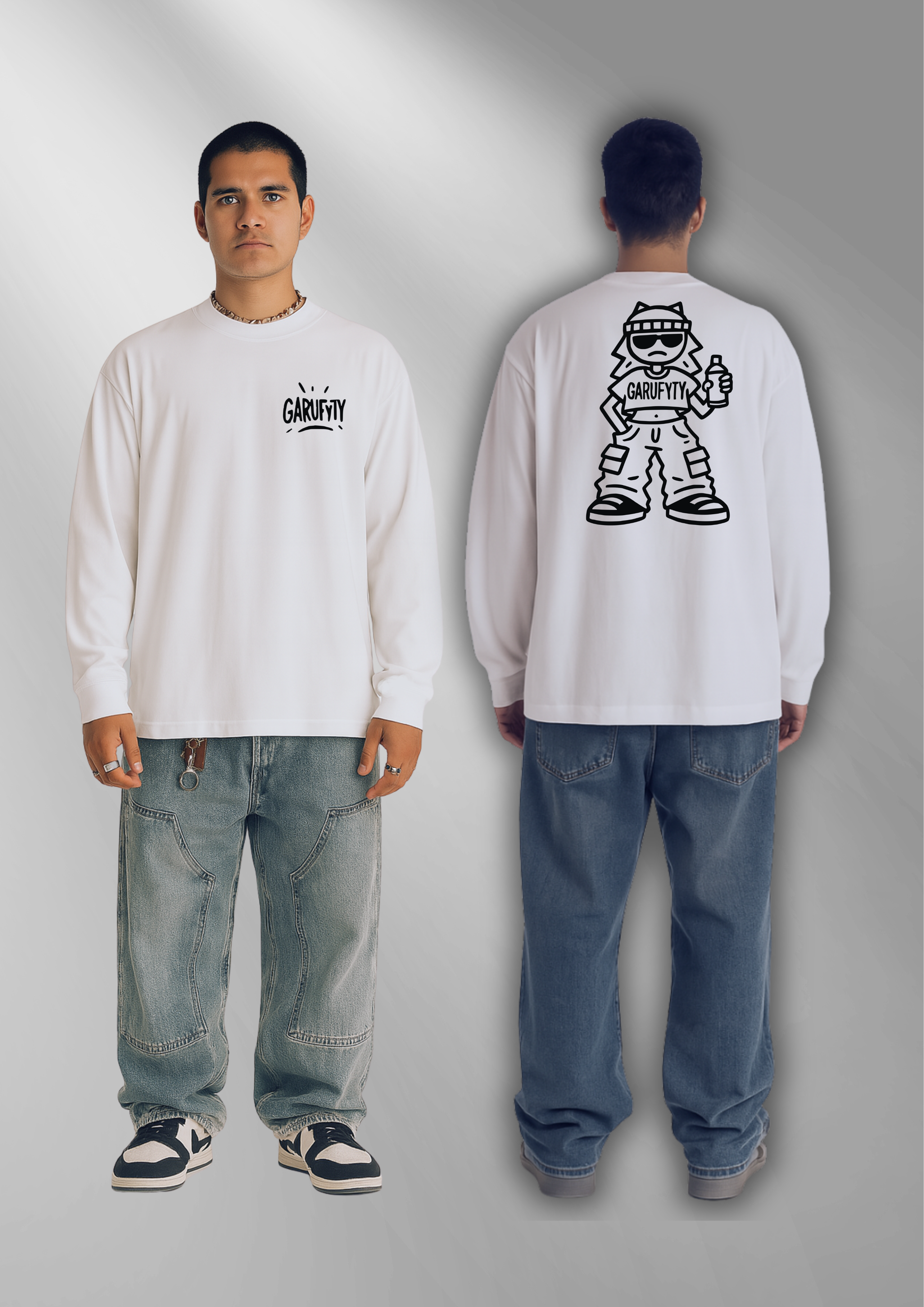 Camiseta  Unisex Monigota Garufyty – Streetwear urbano con actitud rebelde
