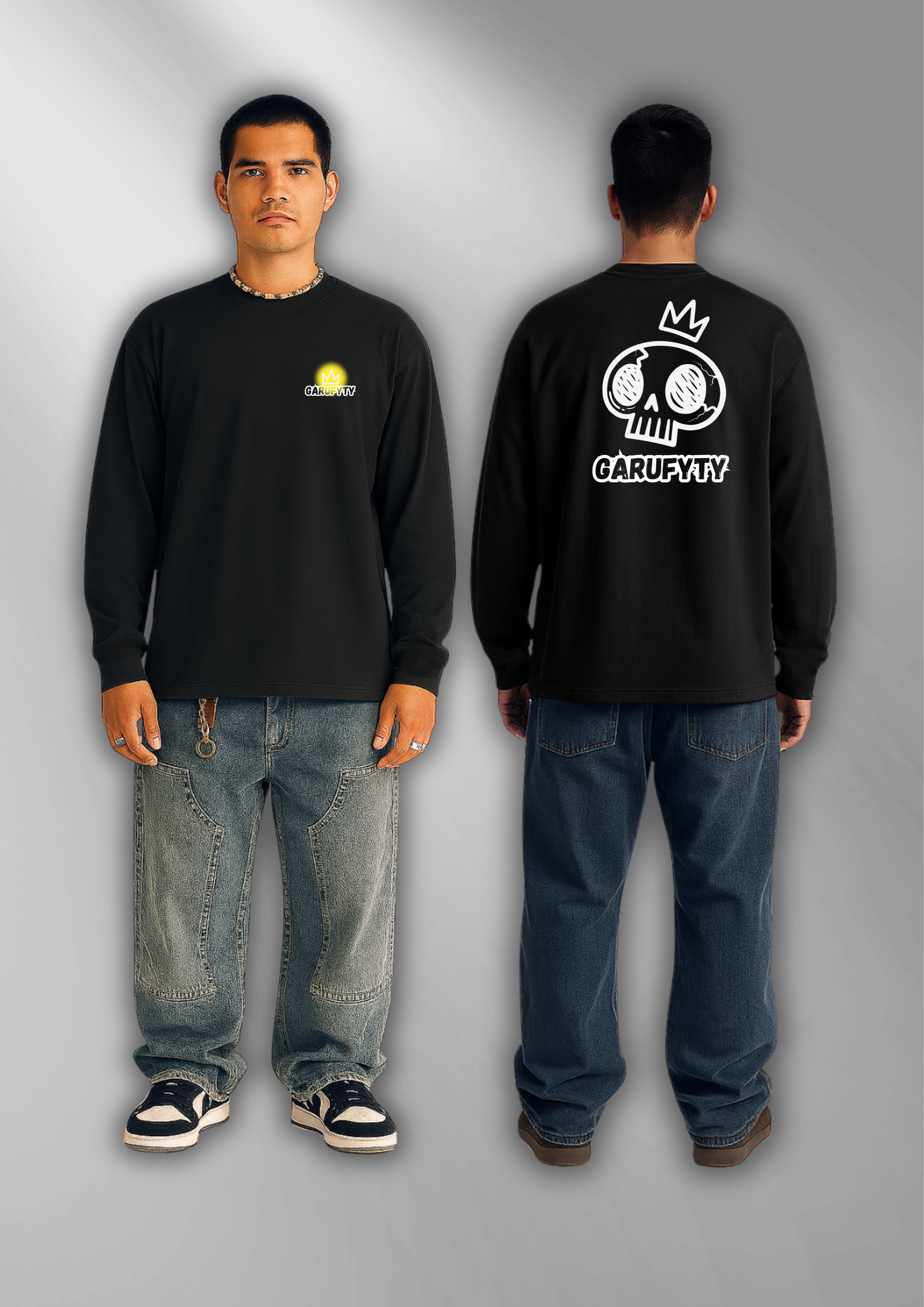 Camiseta Unisex Skull Queen Garufyty – Streetwear urbano con calavera