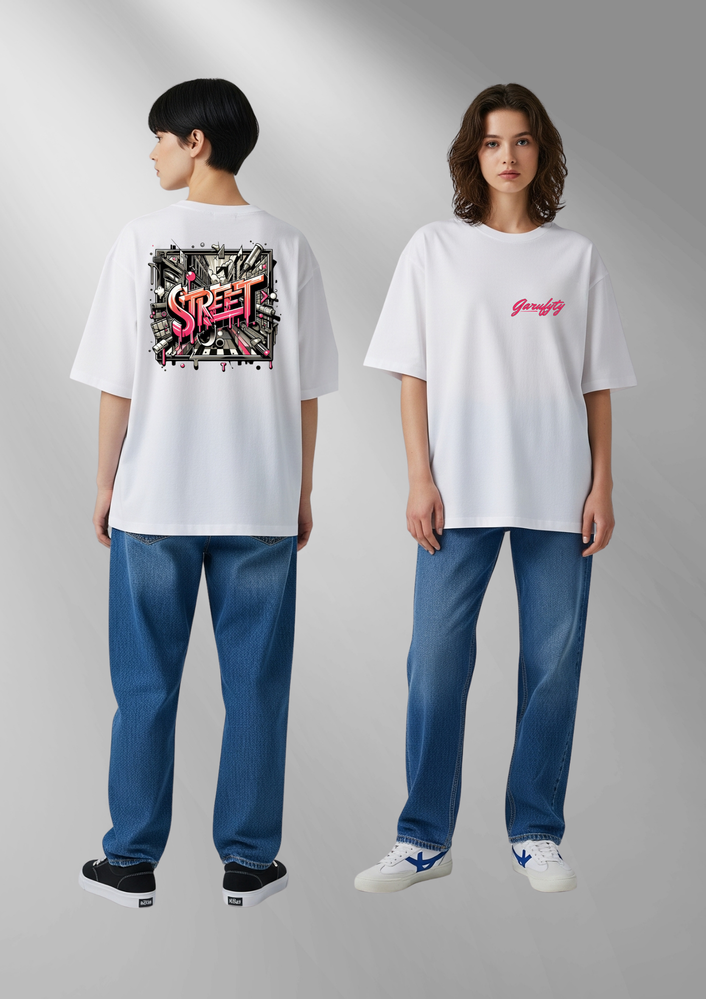 Camiseta manga corta Unisex Street Graffiti