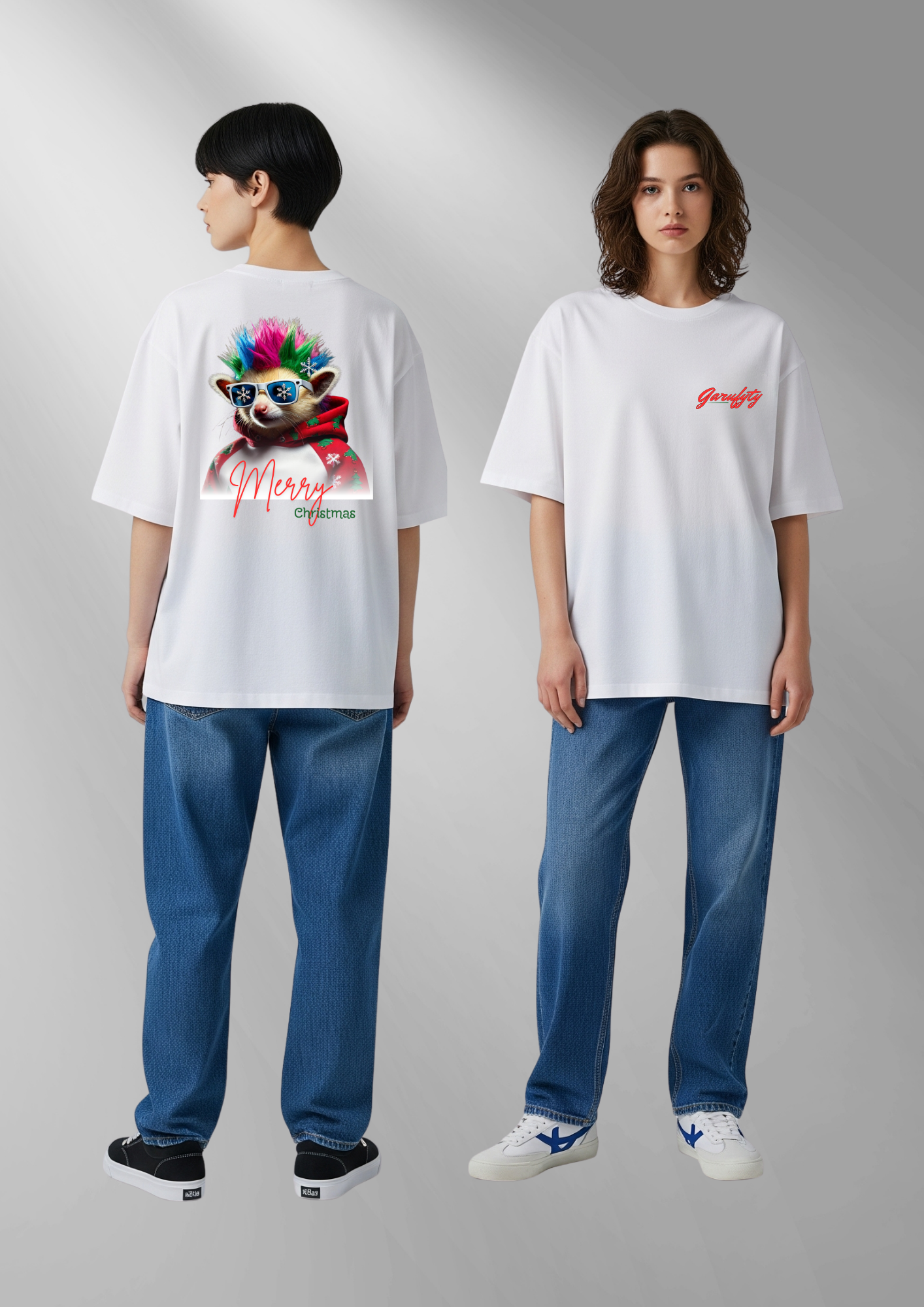 Christmas Guinea Pig | Camiseta urbana exclusiva de Navidad – Garufyty