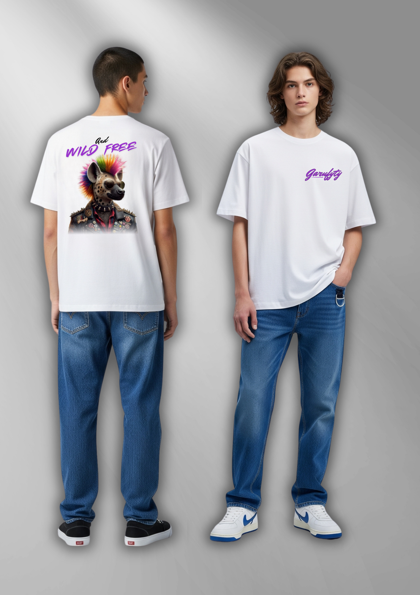 Camiseta manga corta Unisex Free Hyena