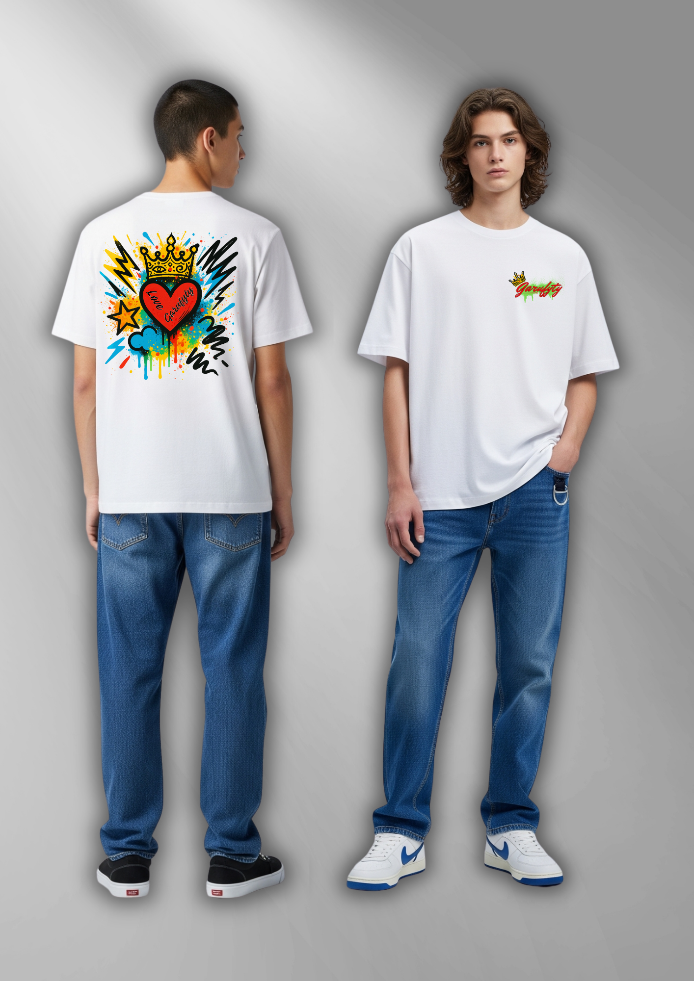Camiseta manga corta Unisex Love Garufyty