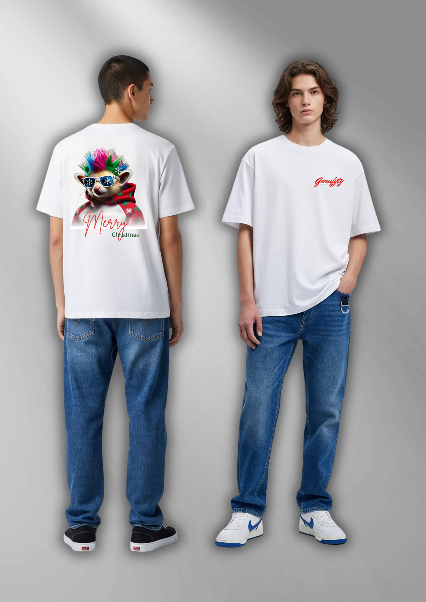 Christmas Guinea Pig | Camiseta urbana exclusiva de Navidad – Garufyty