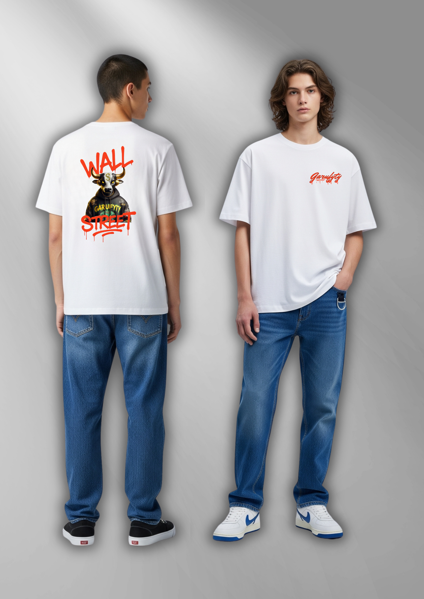 Camiseta manga corta Unisex Wall Street Bull