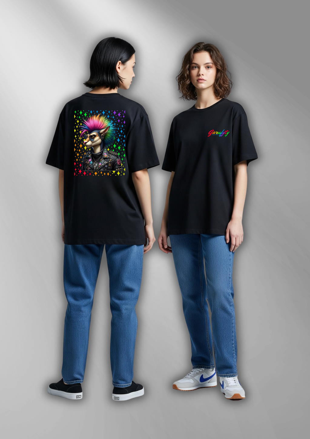 Camiseta manga corta Unisex Starry Cat
