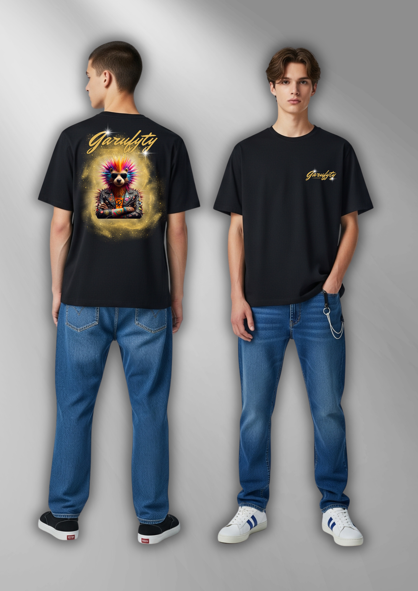 Camiseta manga corta Unisex Rock Hedgehot