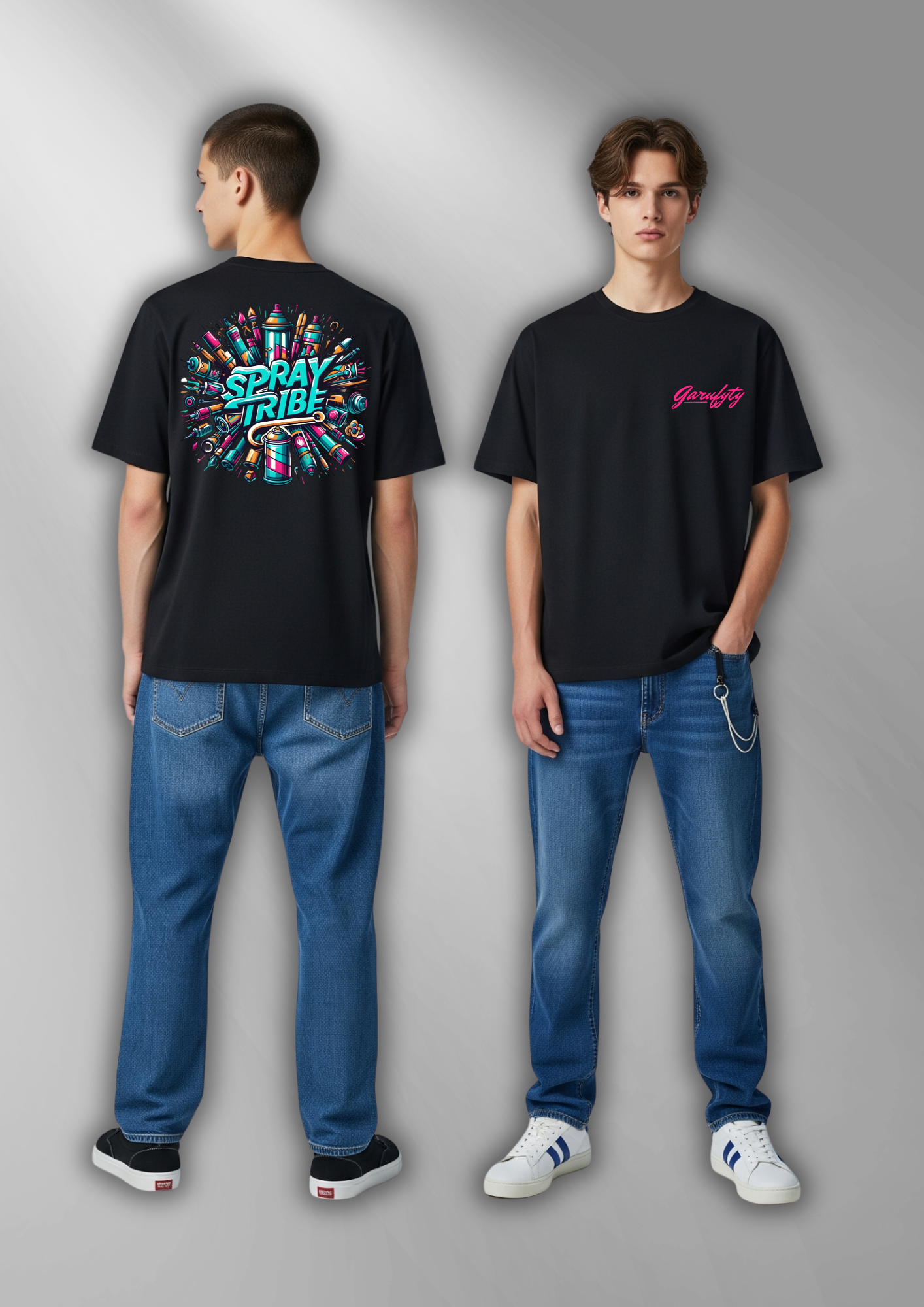 Camiseta manga corta Unisex Spray Tribe2.0