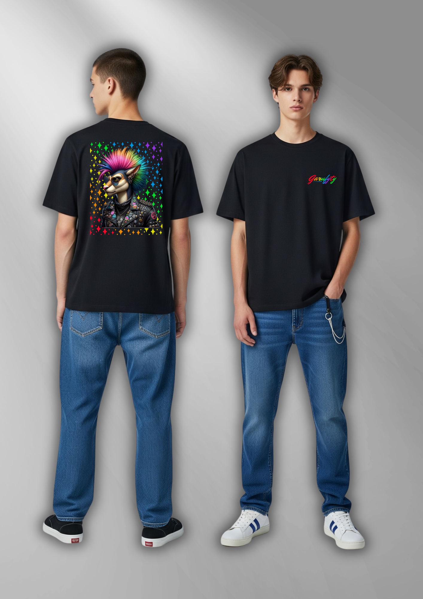 Camiseta manga corta Unisex Starry Cat