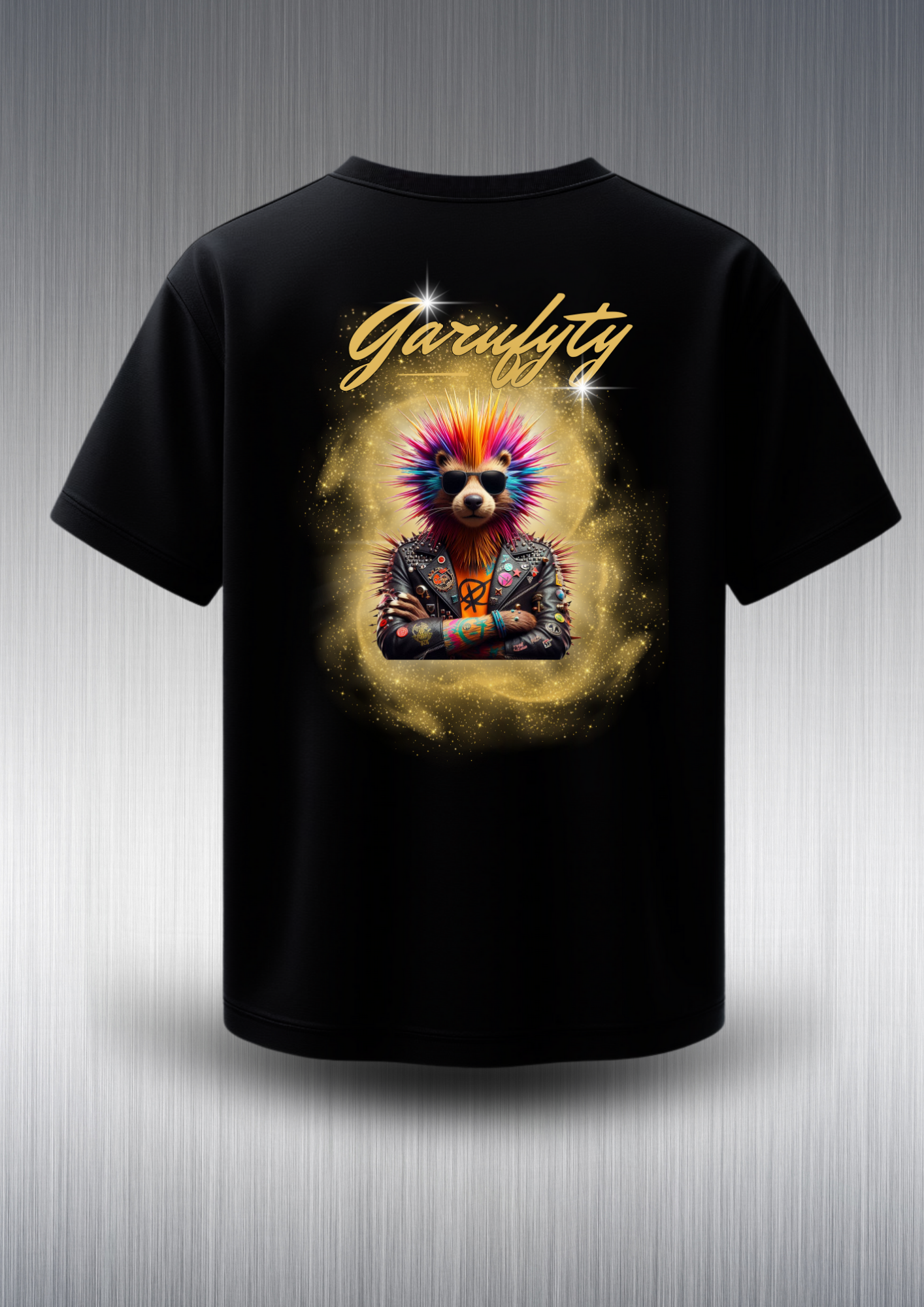 Camiseta manga corta Unisex Rock Hedgehot