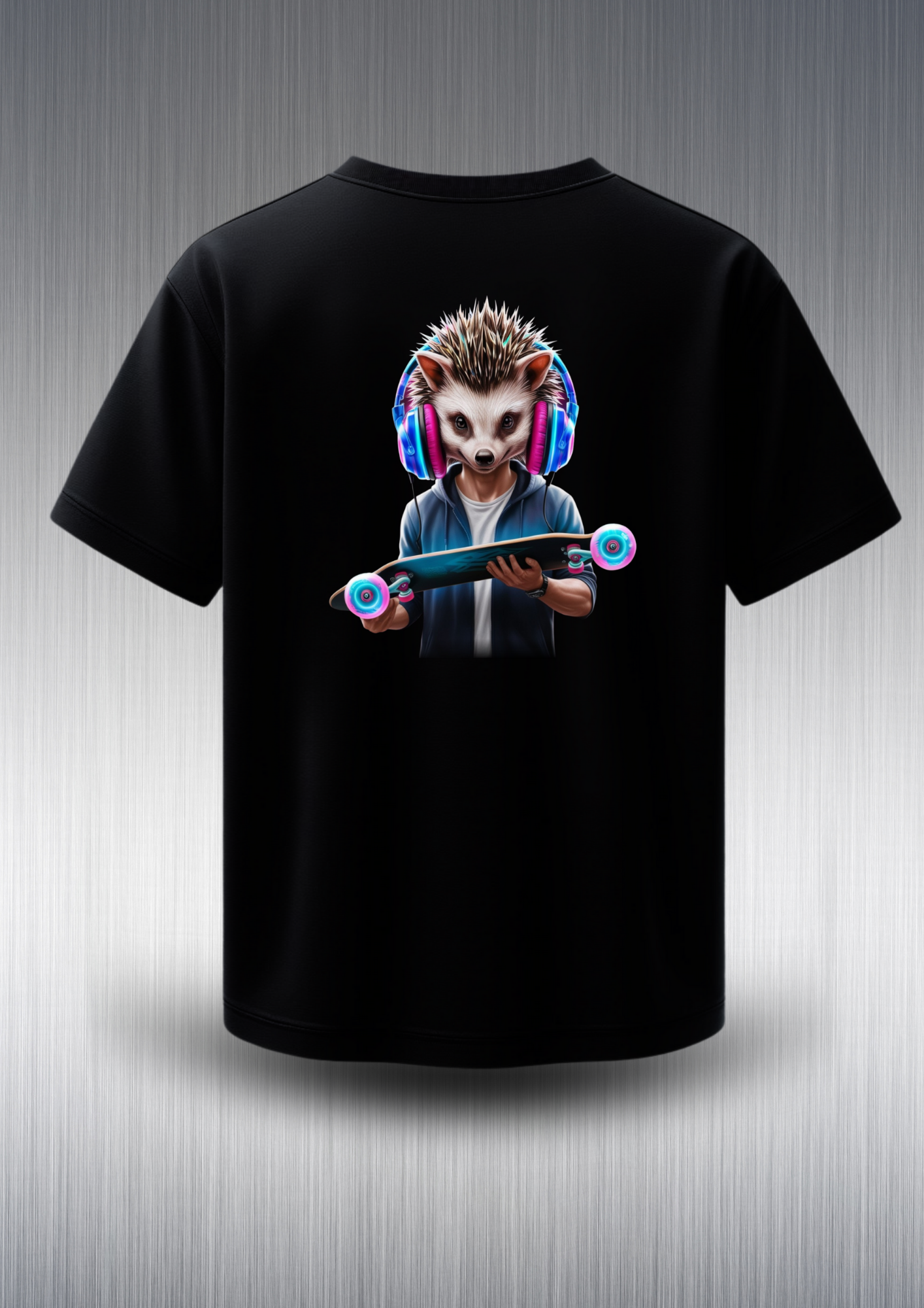Camiseta manga corta Unisex Skate Hedgehog