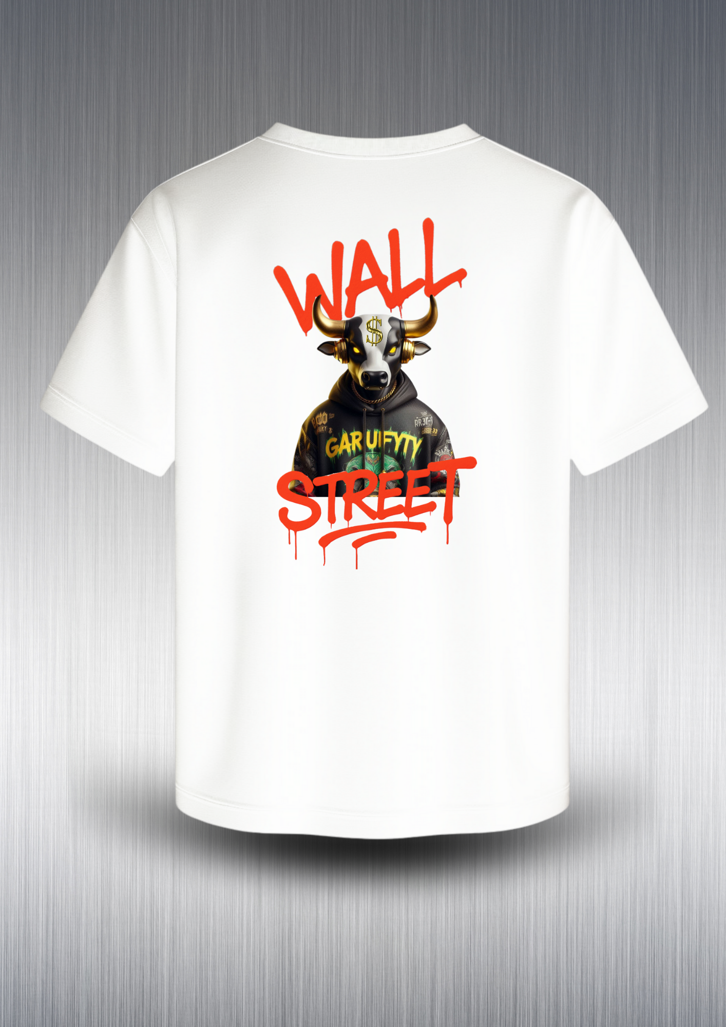 Camiseta manga corta Unisex Wall Street Bull