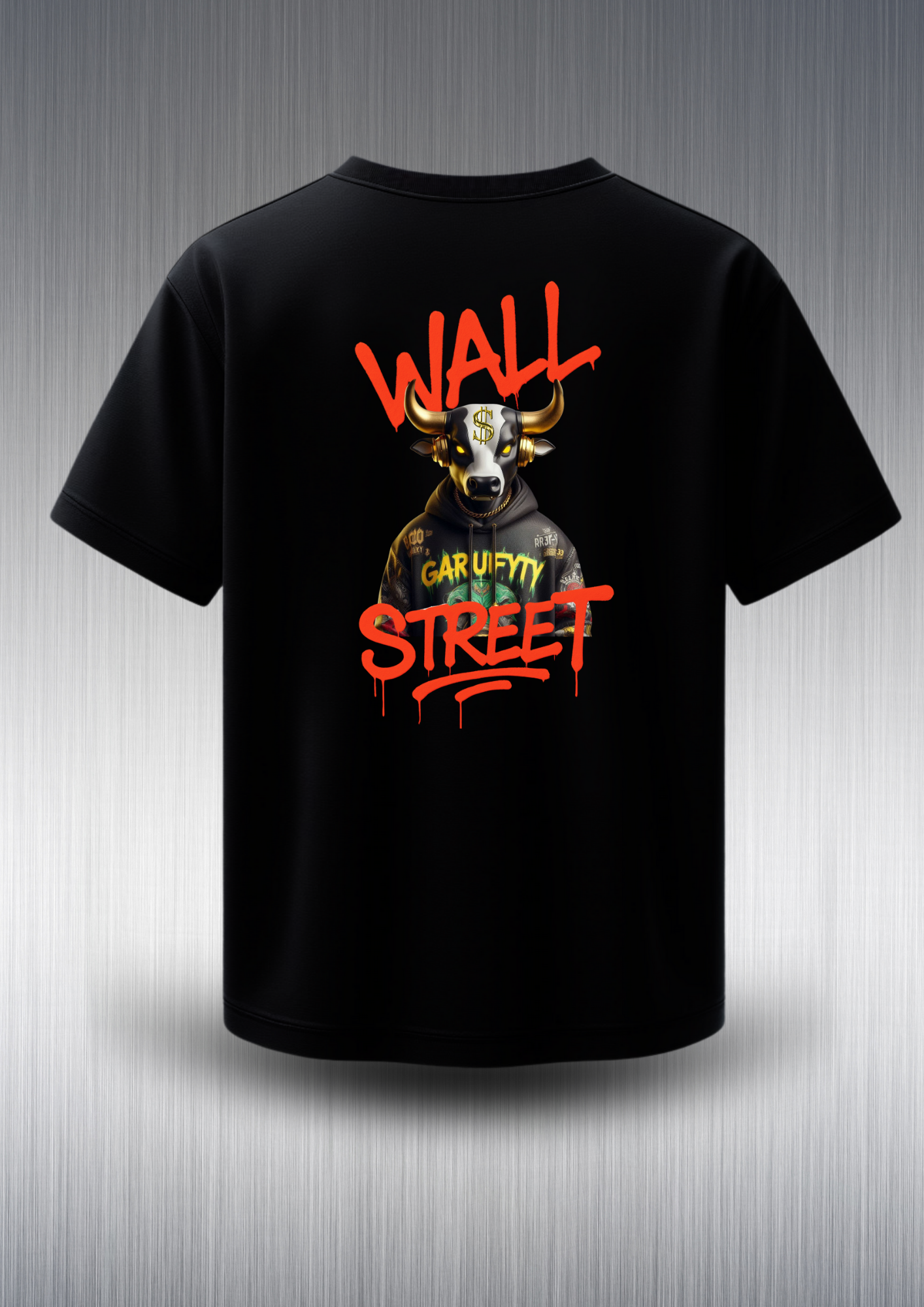 Camiseta manga corta Unisex Wall Street Bull