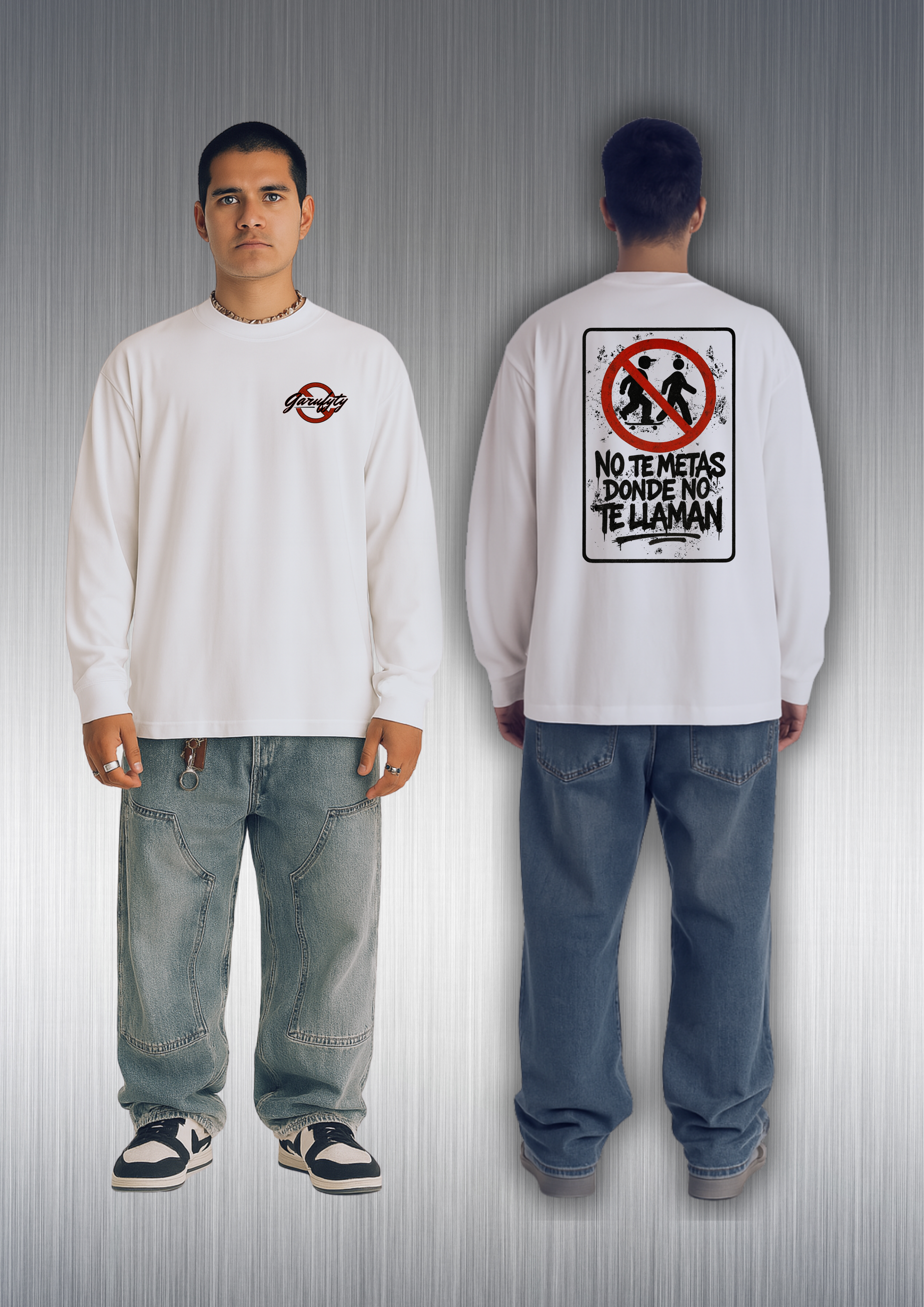 Camiseta Unisex No te metas Garufyty – Streetwear con mensaje rebelde