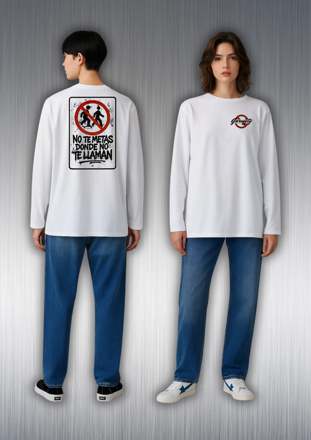 Camiseta Unisex No te metas Garufyty – Streetwear con mensaje rebelde