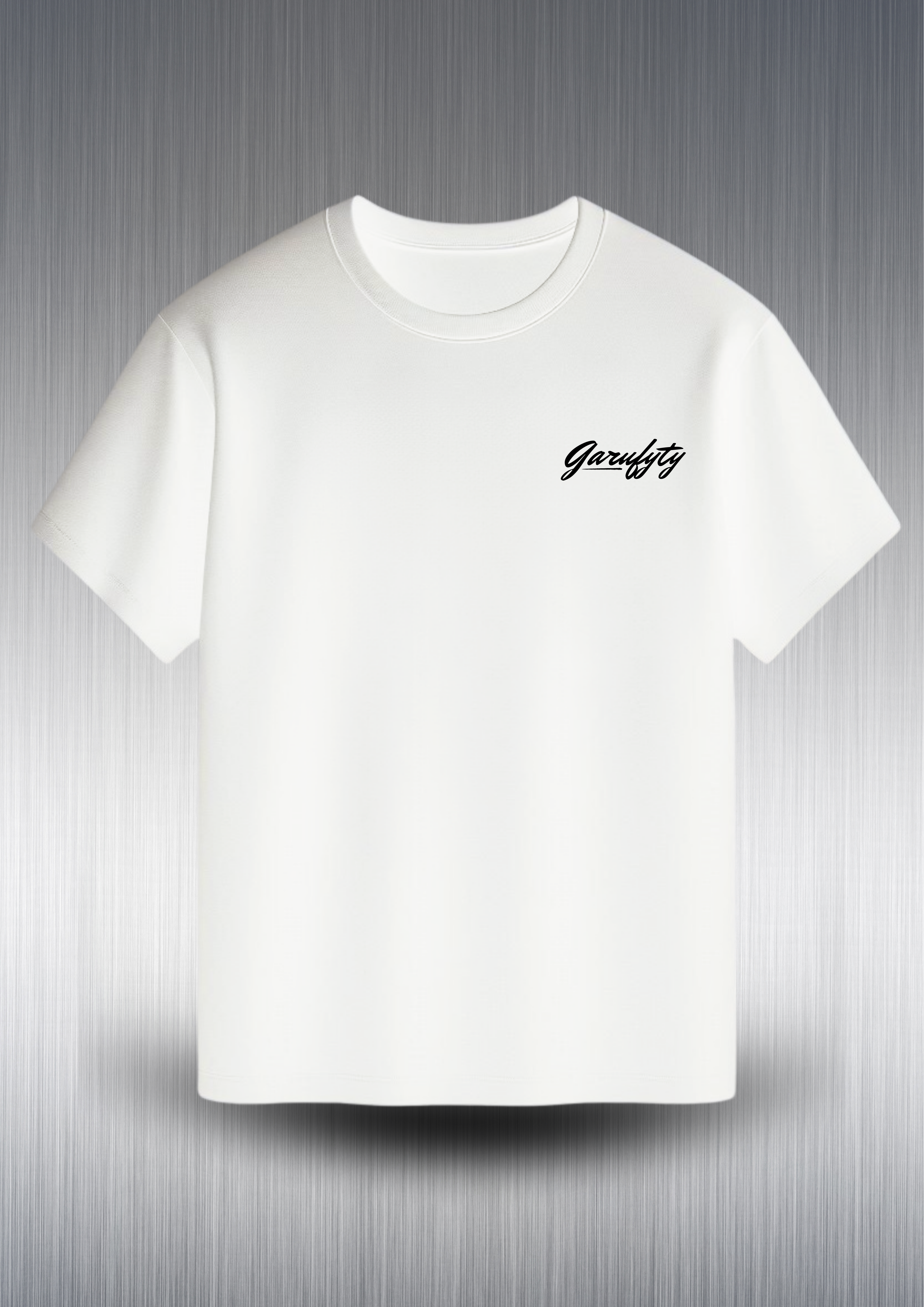 Camiseta manga corta Unisex Basic Garufyty logo negro