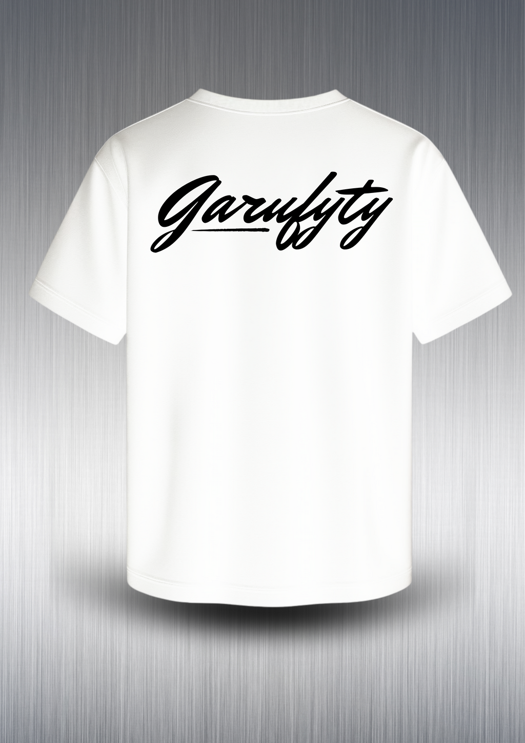 Camiseta manga corta Unisex Basic Garufyty logo negro