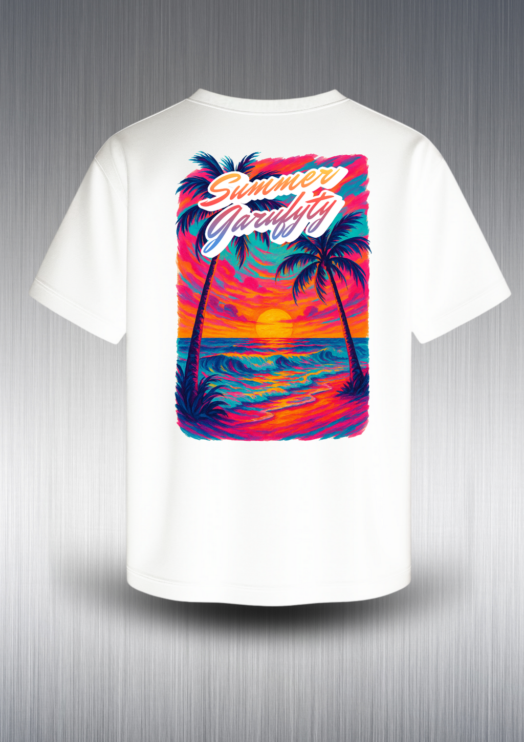 Camiseta manga corta Unisex Beach Sunset