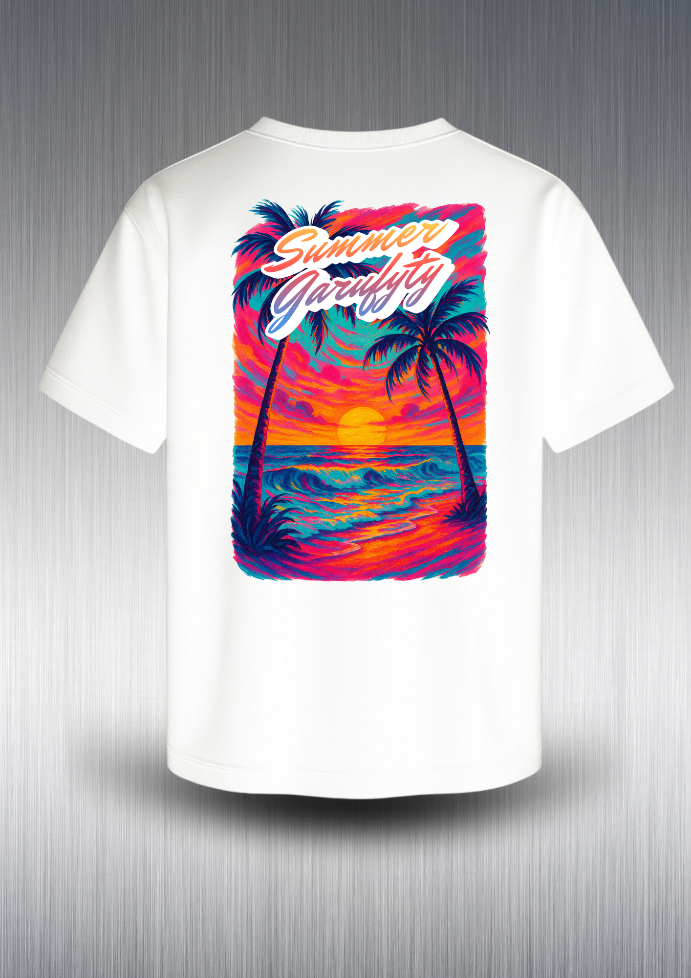 Camiseta manga corta Unisex Beach Sunset