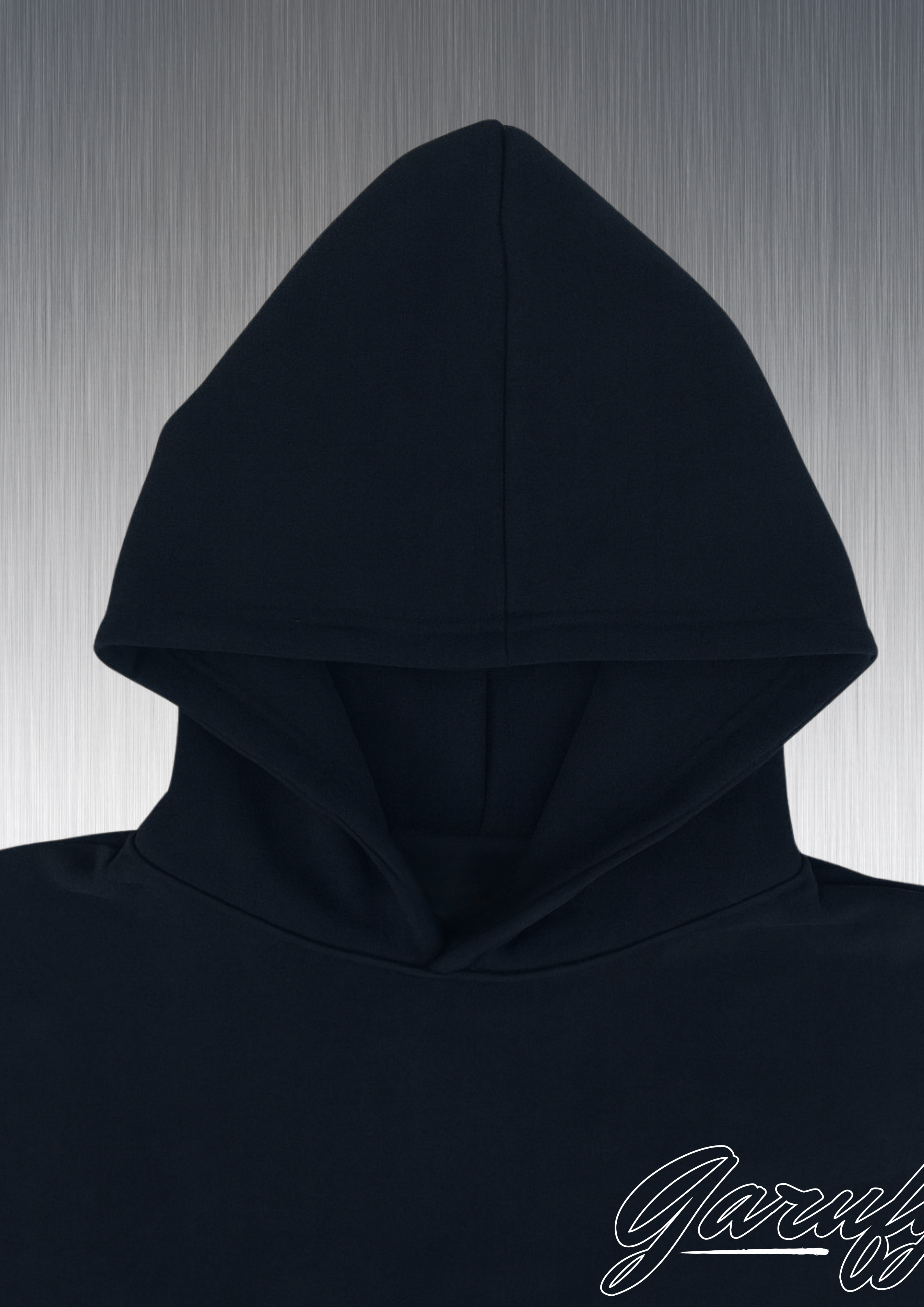 Garufyty Back Hoodie – Sudadera unisex discreta con capucha