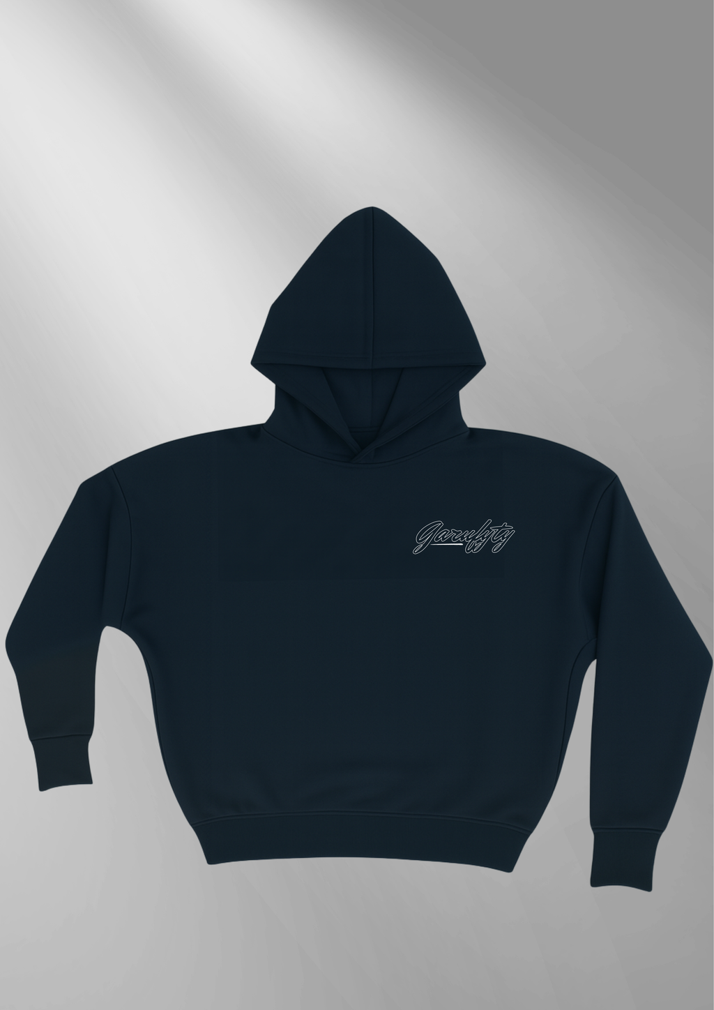Garufyty Back Hoodie – Sudadera unisex discreta con capucha