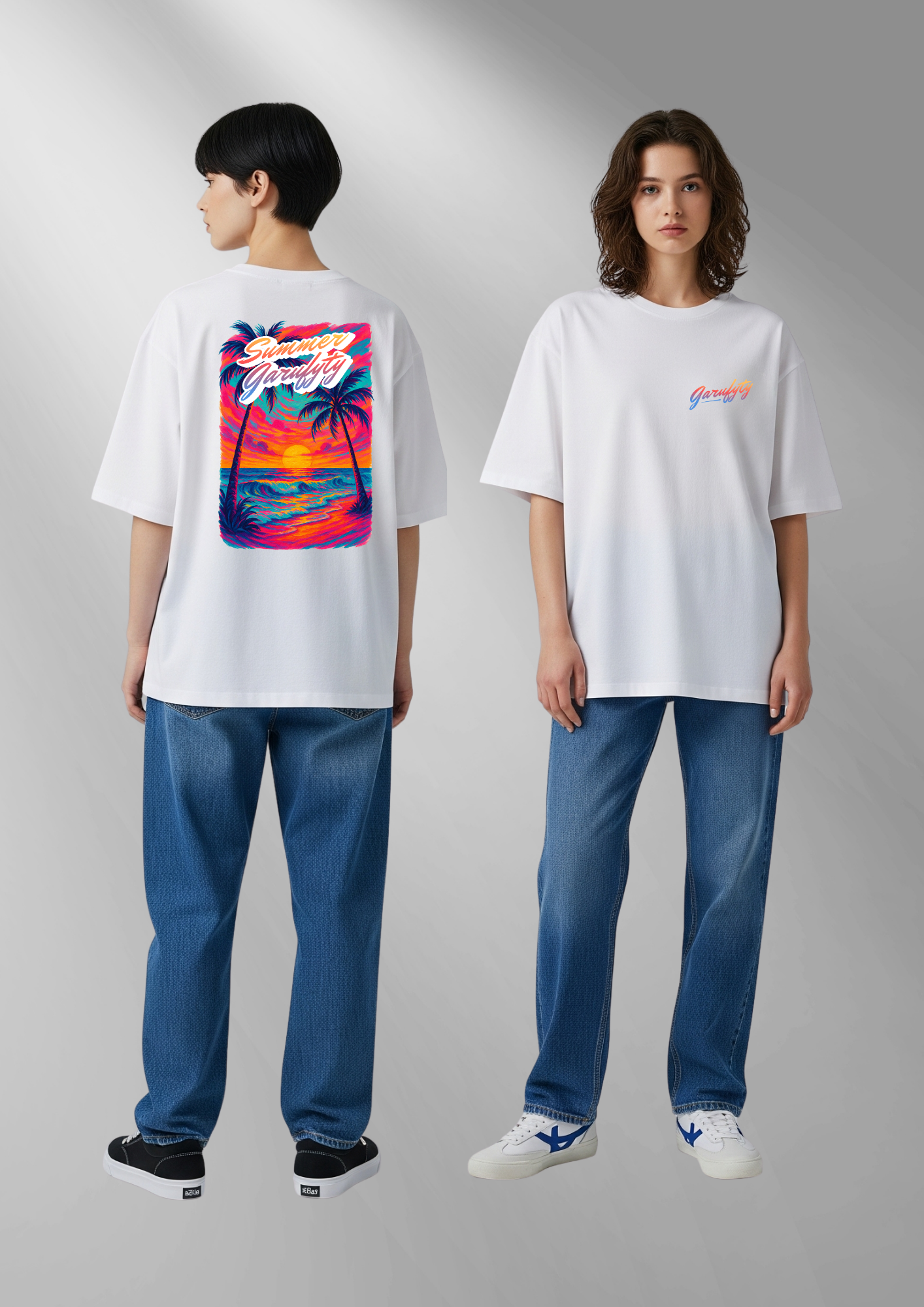 Camiseta manga corta Unisex Beach Sunset