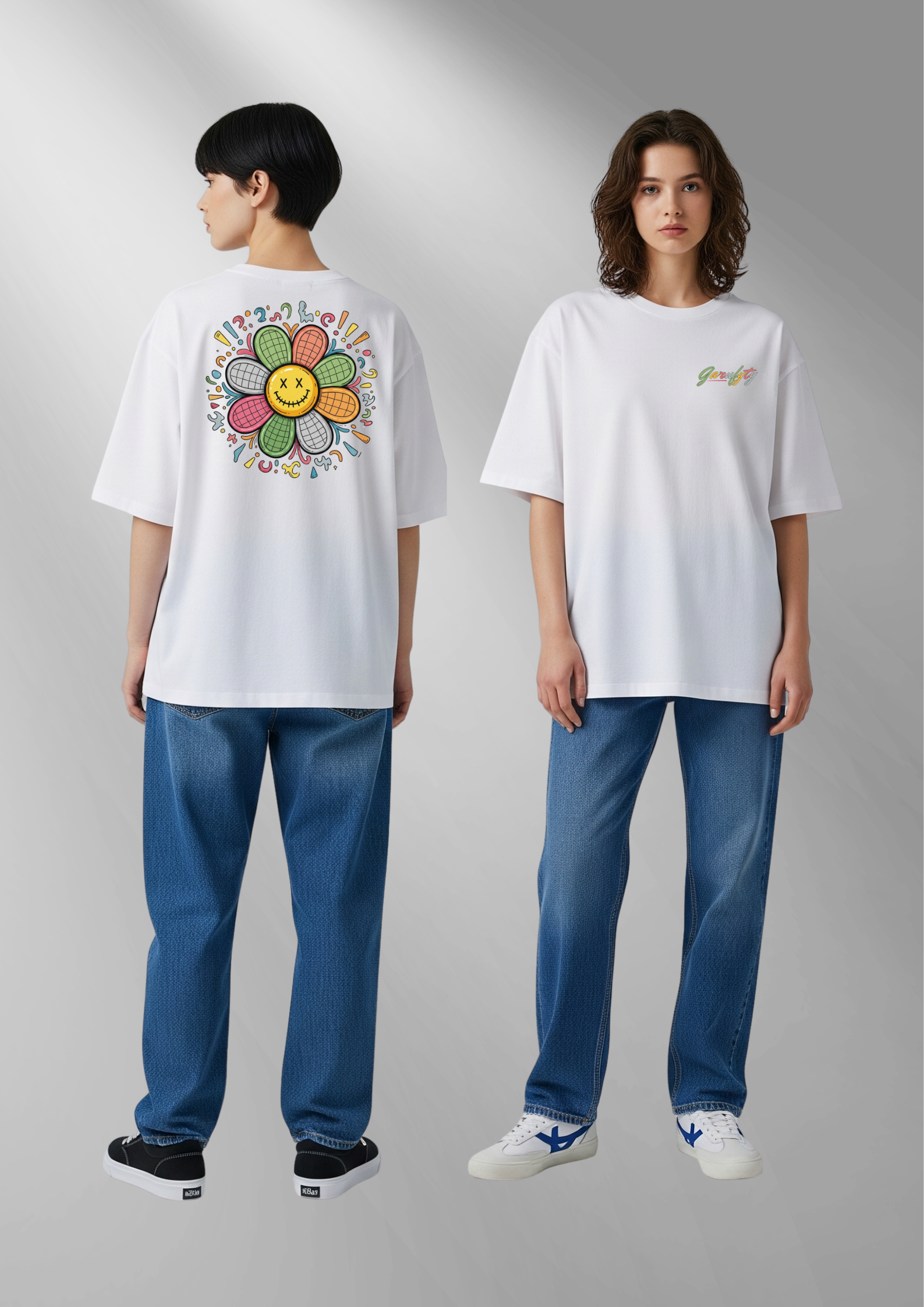 Camiseta manga corta Unisex Margarita Smile