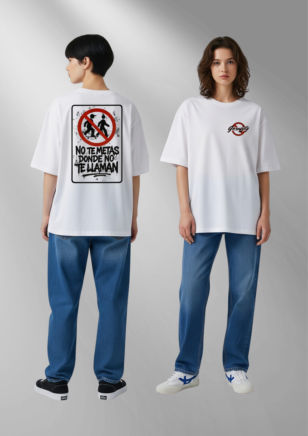 Camiseta Unisex No te metas Garufyty – Streetwear con mensaje rebelde