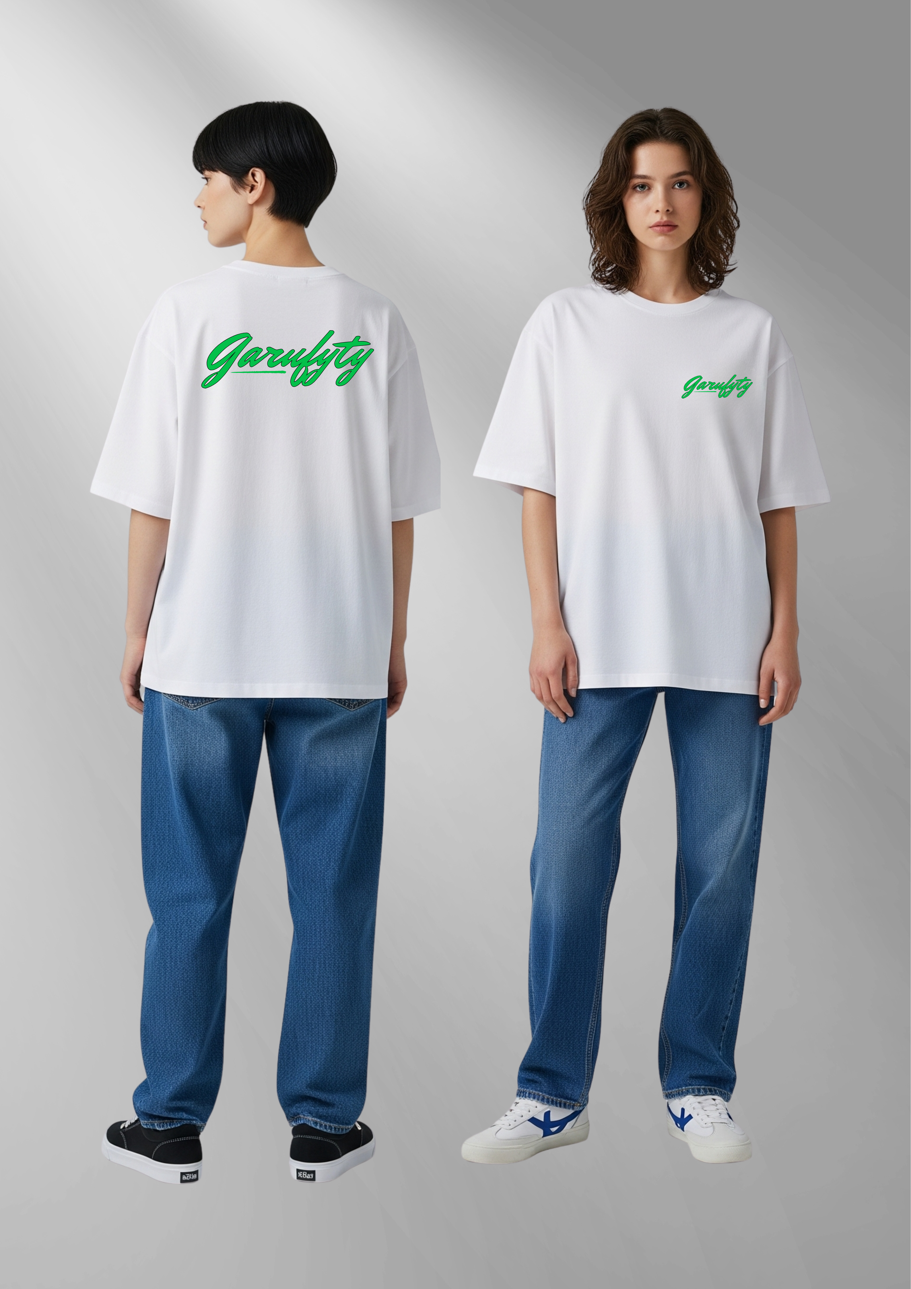 Camiseta manga corta Unisex Basic  Logo Verde