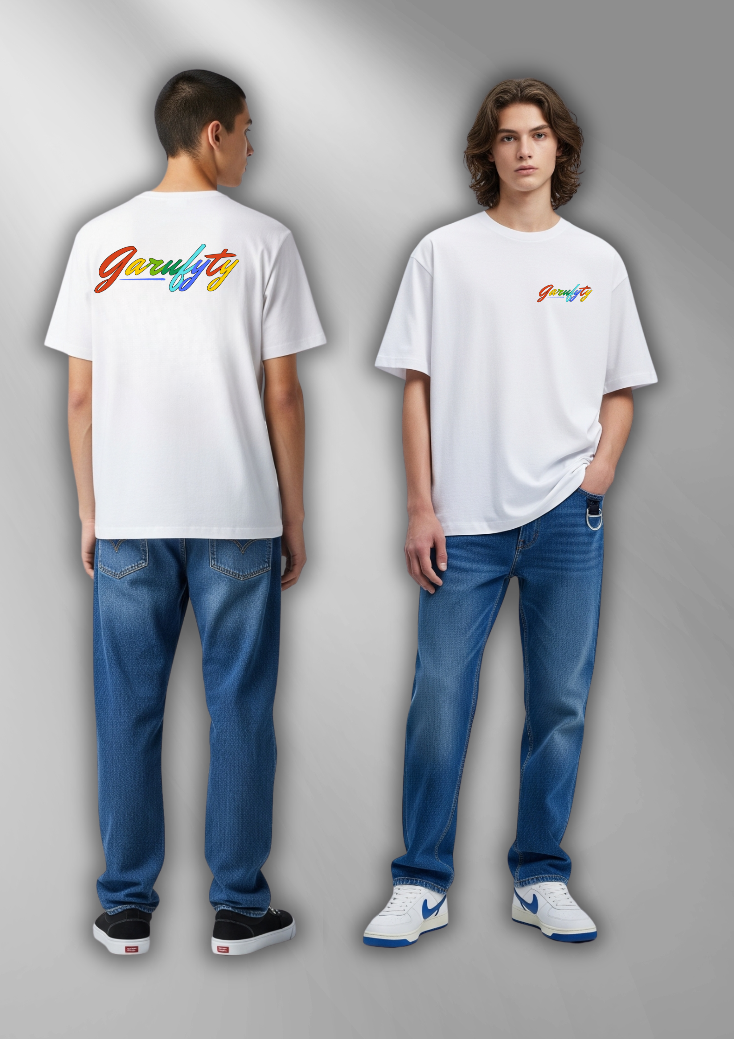 Camiseta manga corta Unisex Basic Arcoiris