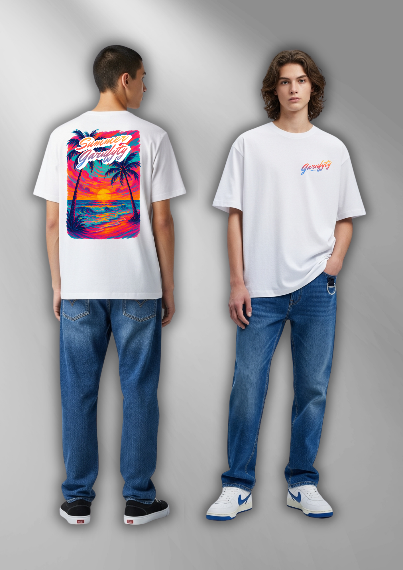 Camiseta manga corta Unisex Beach Sunset