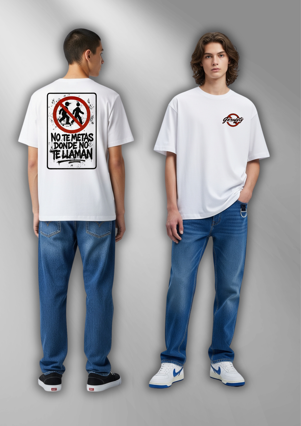 Camiseta Unisex No te metas Garufyty – Streetwear con mensaje rebelde