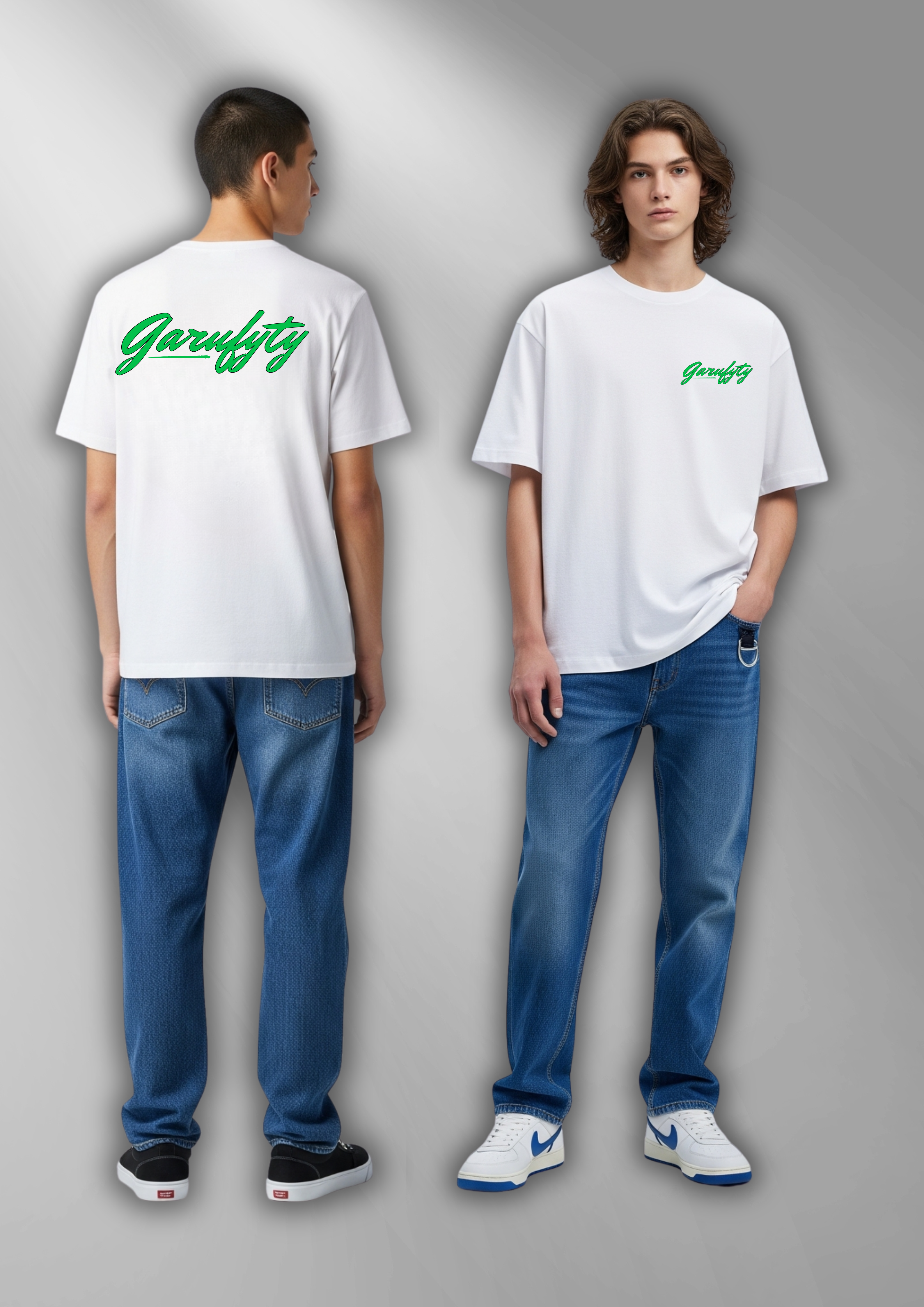 Camiseta manga corta Unisex Basic  Logo Verde