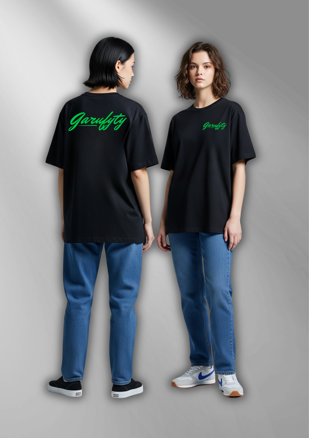 Camiseta manga corta Unisex Basic  Logo Verde