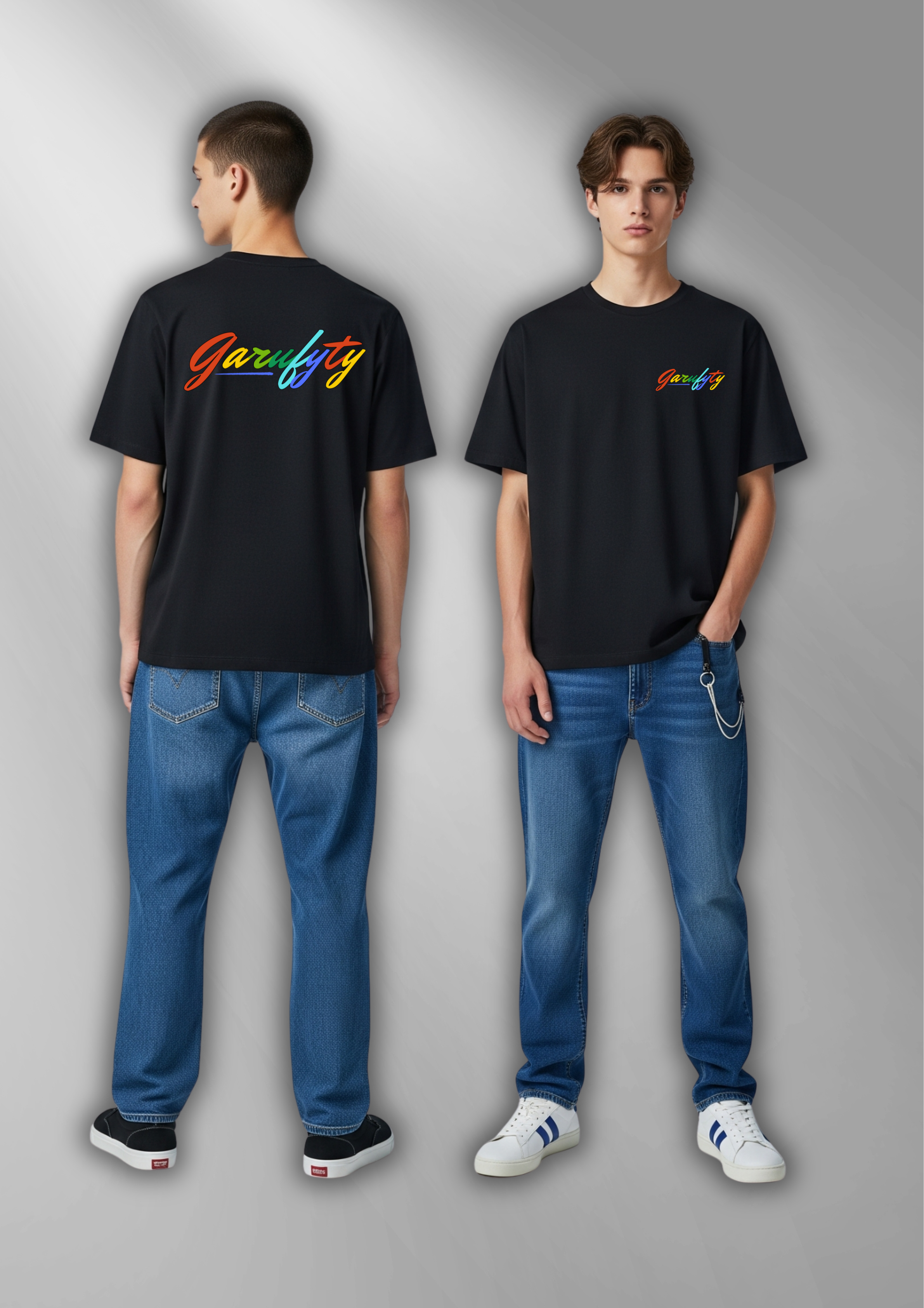 Camiseta manga corta Unisex Basic Arcoiris