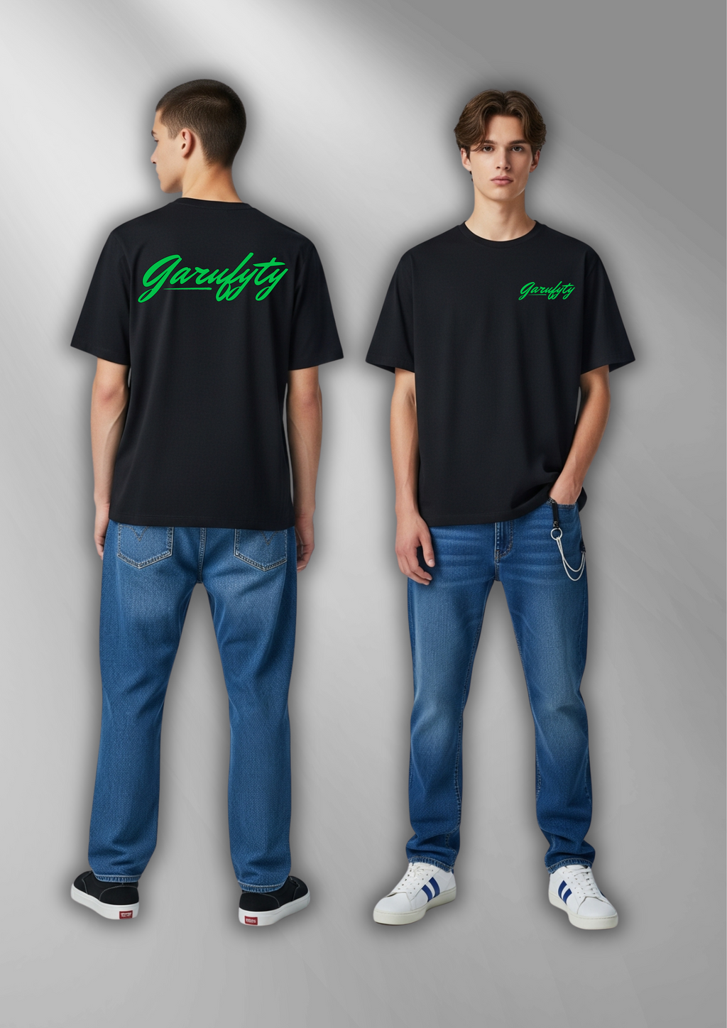 Camiseta manga corta Unisex Basic  Logo Verde