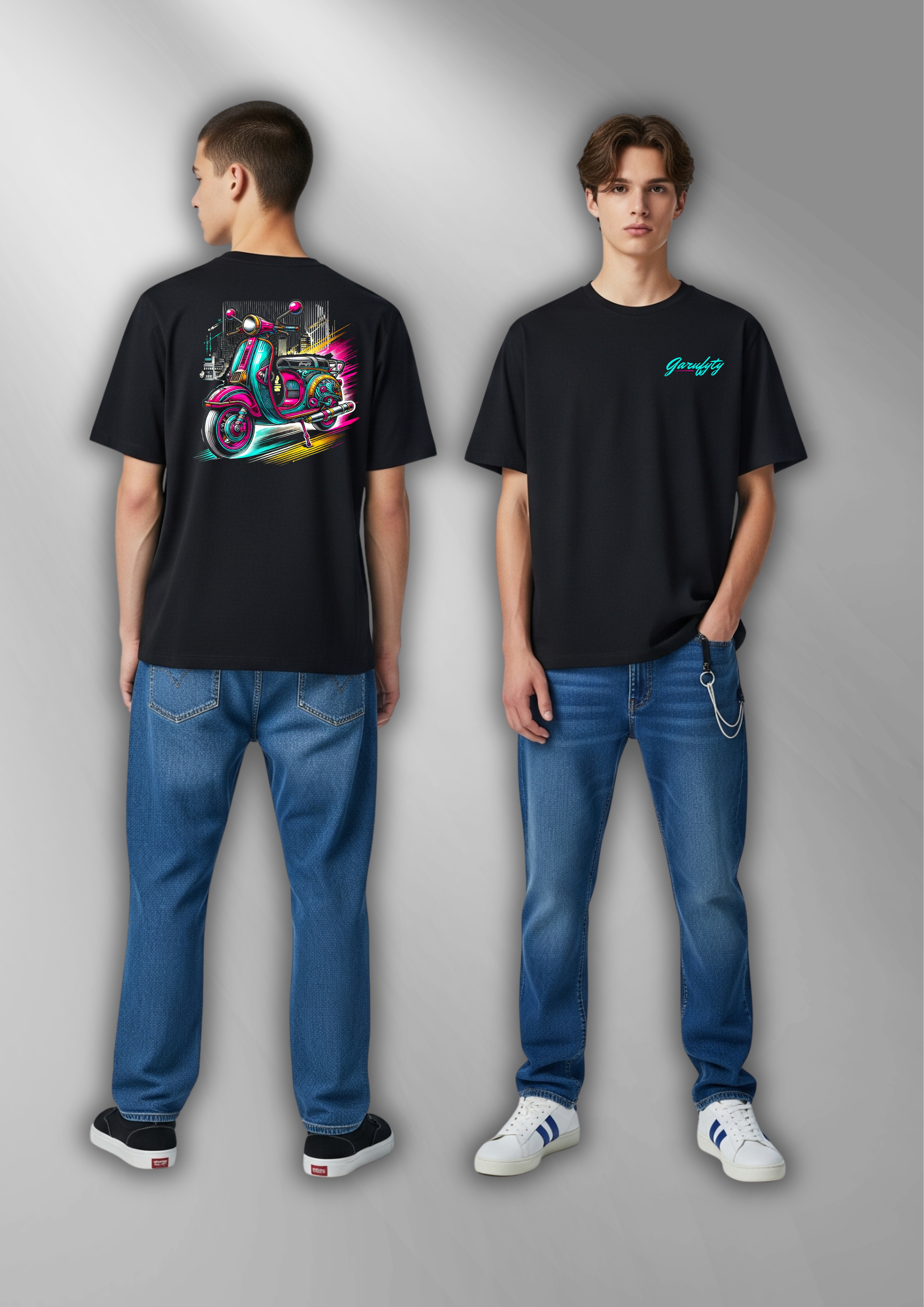 Camiseta Unisex Vespa Vintage Garufyty – Streetwear retro con actitud