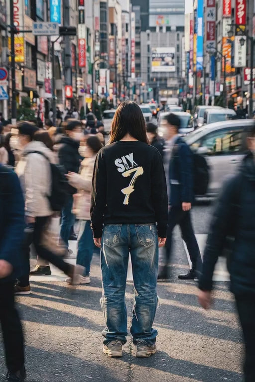 Six Seven Crewneck – Sudadera unisex oversize Garufyty